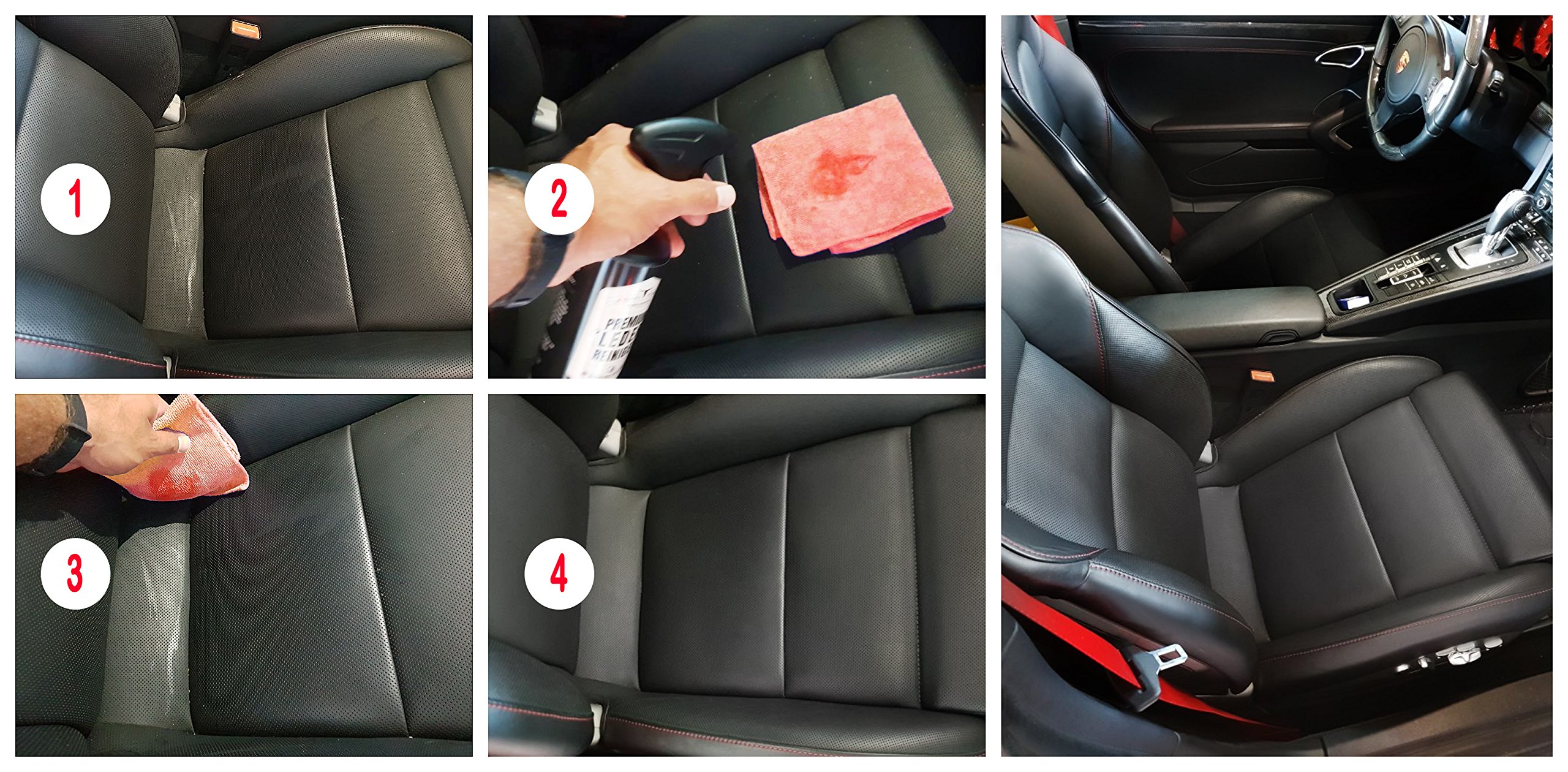 Detergente Pelle per la Pulizia della Pelle | Purificatori e Detergente Pelle Auto | Cura della Pelle per mobili Auto Moto Borse in Pelle Divano Scarpe Sella con Olio di Avocado Dimensioni:500ml