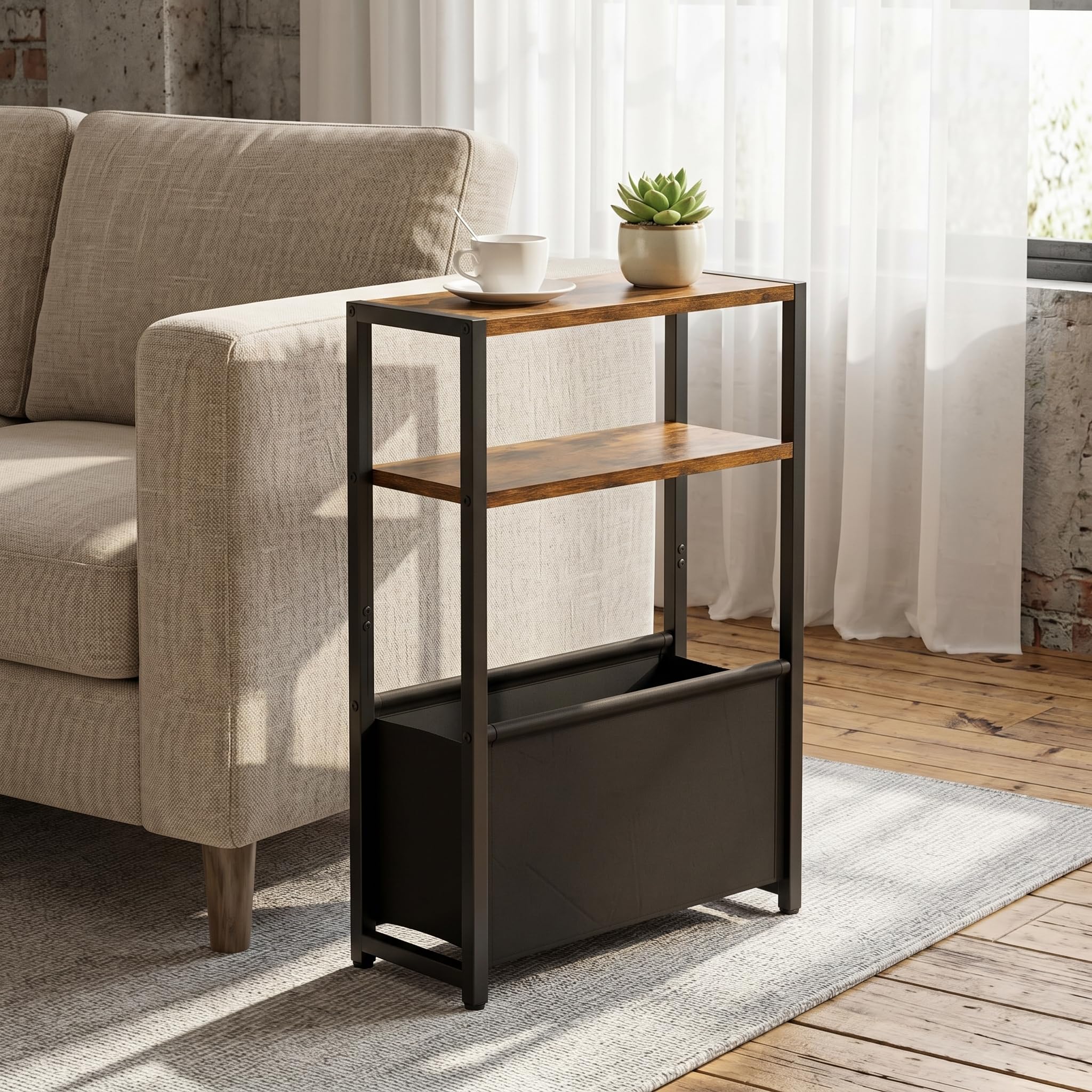 Leomonio Narrow Basket Table