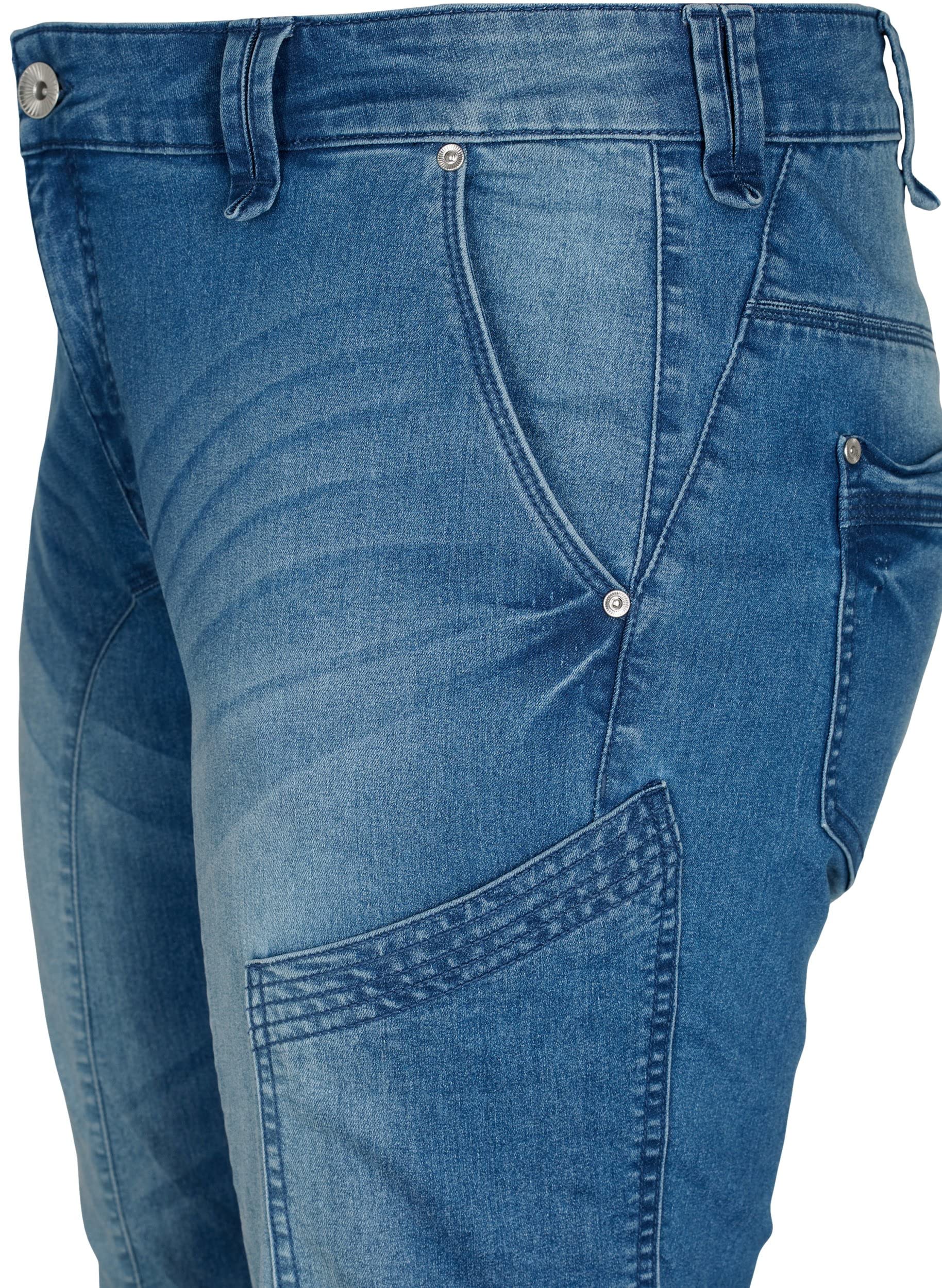 Zizzi Jean capri pour femme - Coupe ajustée - Grandes tailles - Taille 42-60