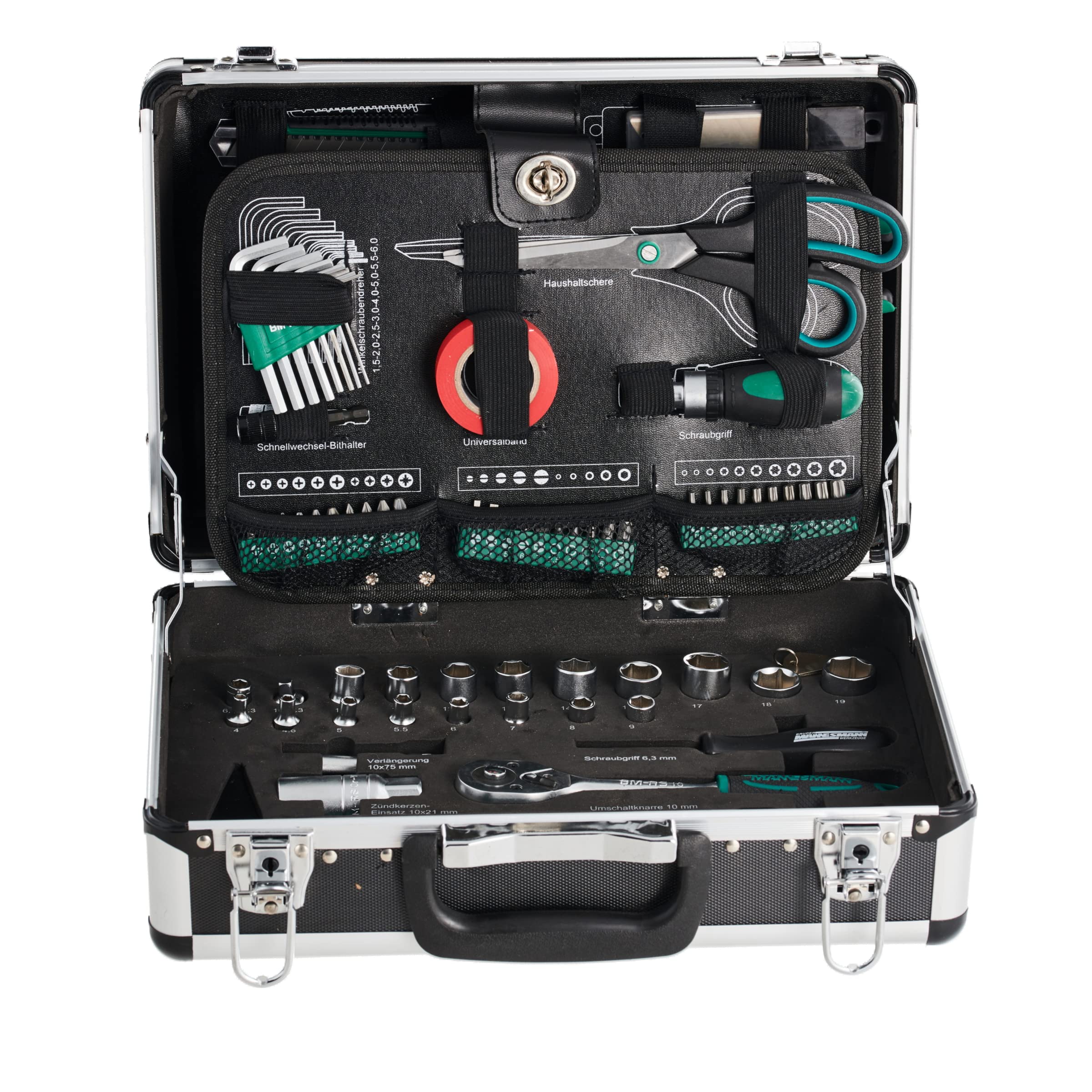 Brüder Mannesmann Tools Set Tool Box, 1 Piece, M29067