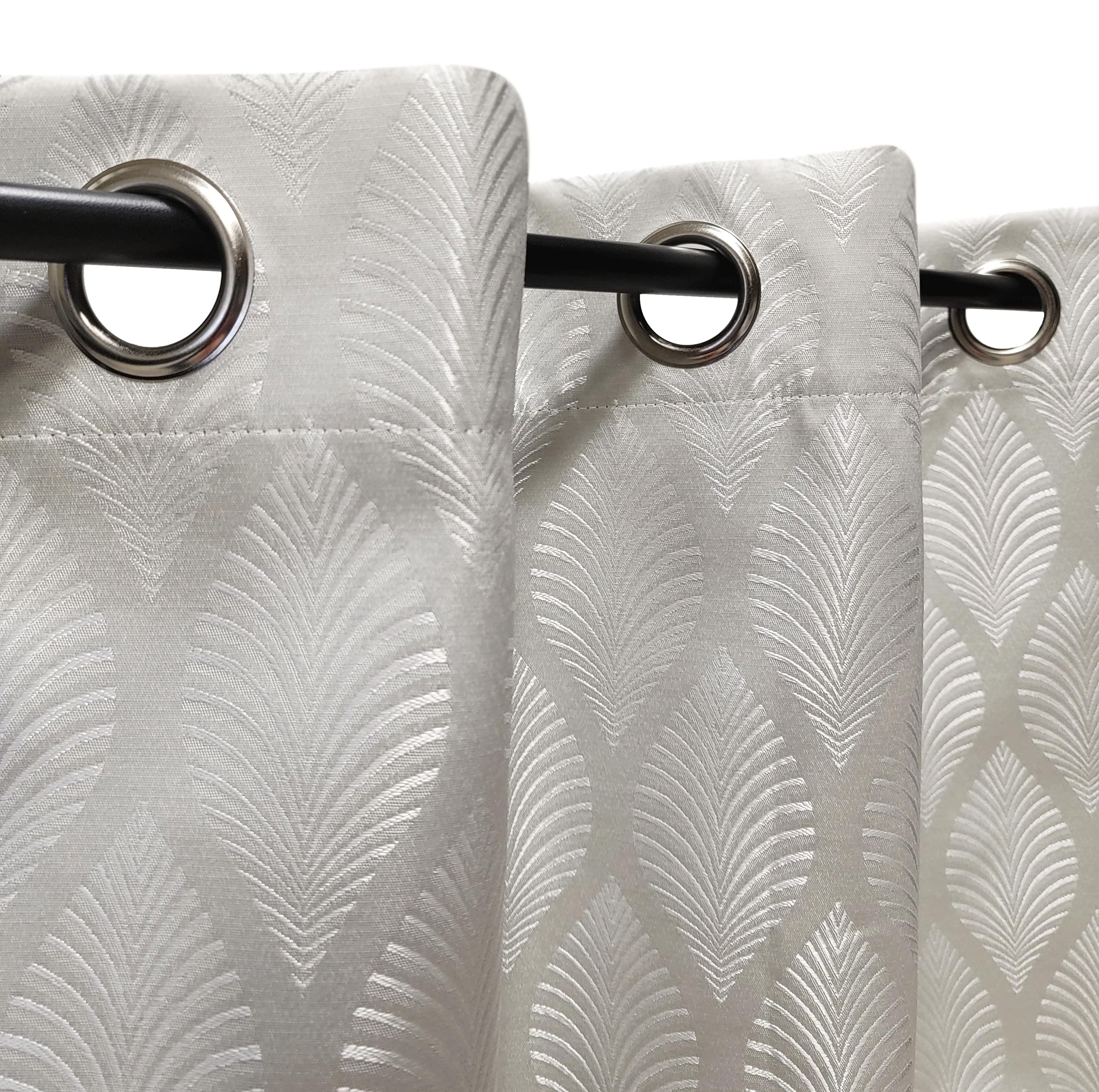 Atout Ciel Blackout Curtain with Eyelets 140 x 240 cm Beige Ready to Hang