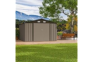 Patiowell 10 x 12 FT Metal Storage Shed Plans
