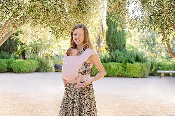 Ergobaby BCEMAPNK, Embrace Marsupio per neonati da 0 mesi, extra morbido ed ergonomico, Blush Pink, 1 pezzo (confezione da 1) - 3