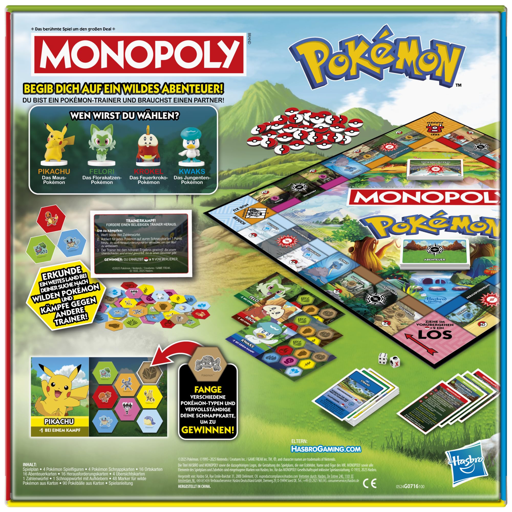 Monopoly Pokémon Edition Gioco da tavolo – Versione tedesca
