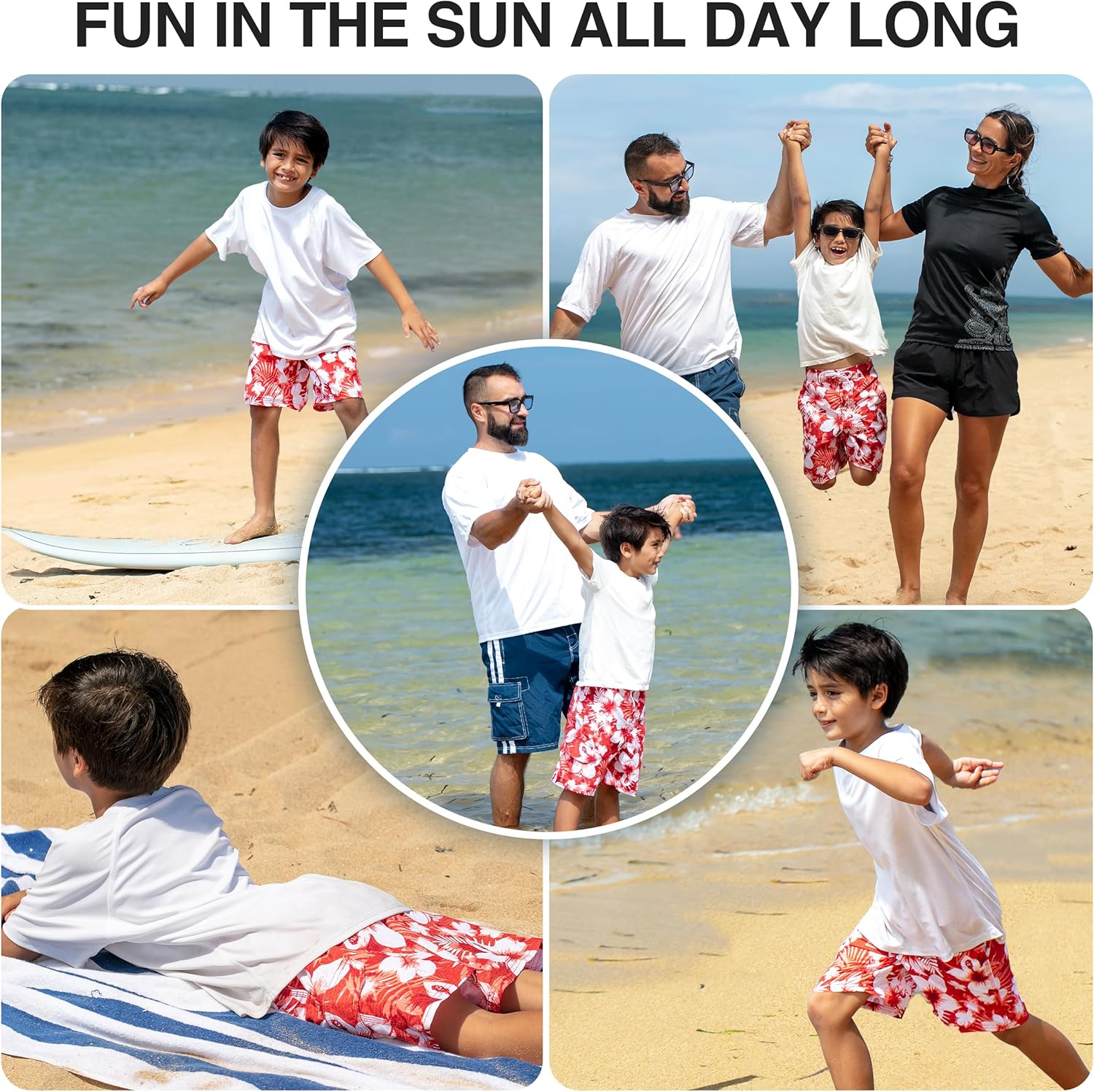 Kanu Surf Boys Line Up Quick Dry UPF 50+ Beach Swim Trunk - Image 5