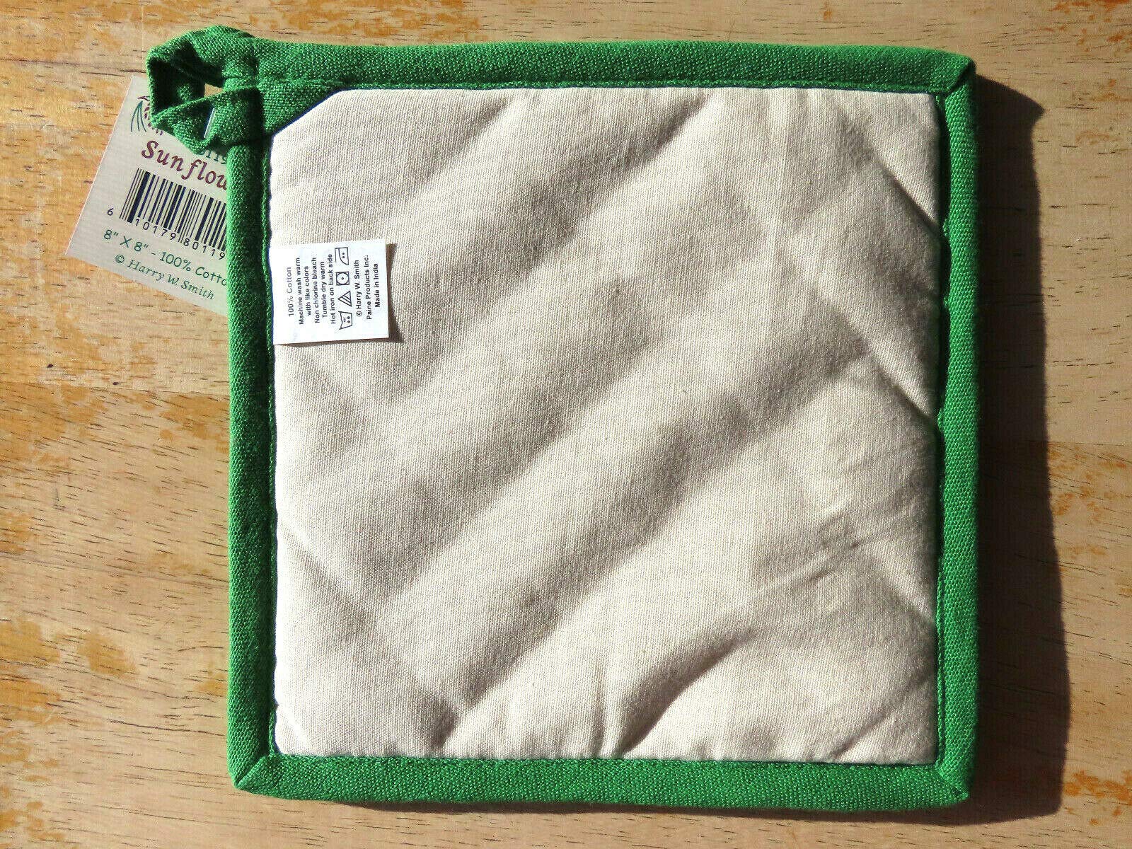 Paine's Sunflower Pot Holder hot pad screen printed
