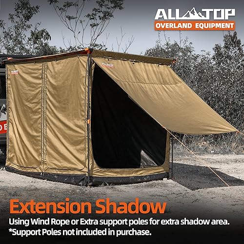 Miniatura 4 de ALL-TOP Toldo con suelo de 6.6 x 8.2 pies, tienda de campaña Oxford 210D Rip-Stop con malla resistente a los insectos, refugio solar impermeable