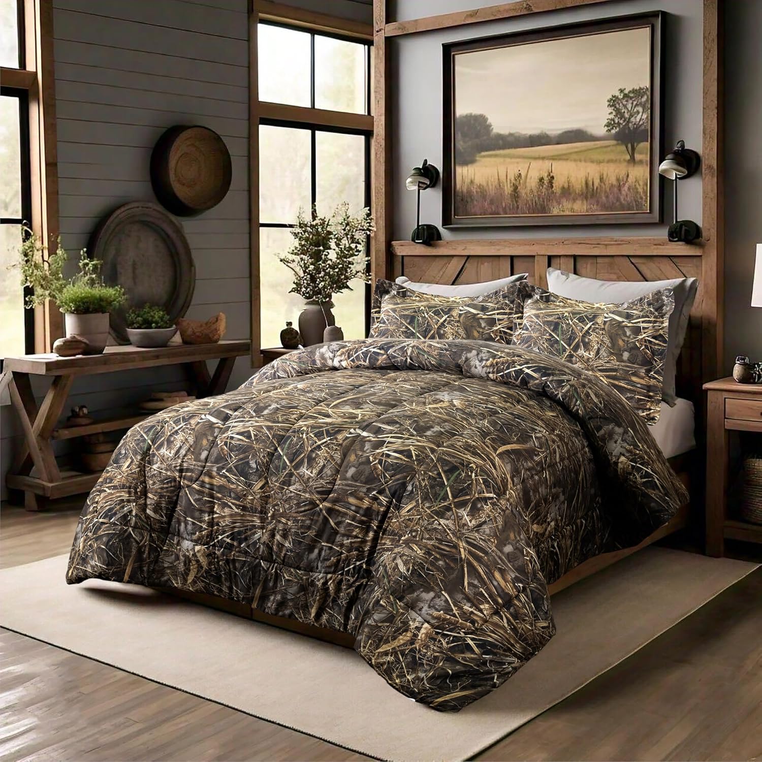 VISI-ONE RealTree Camo Comforter Set – All-Season Microfiber Décor Bed Set - Picture 40 of 40