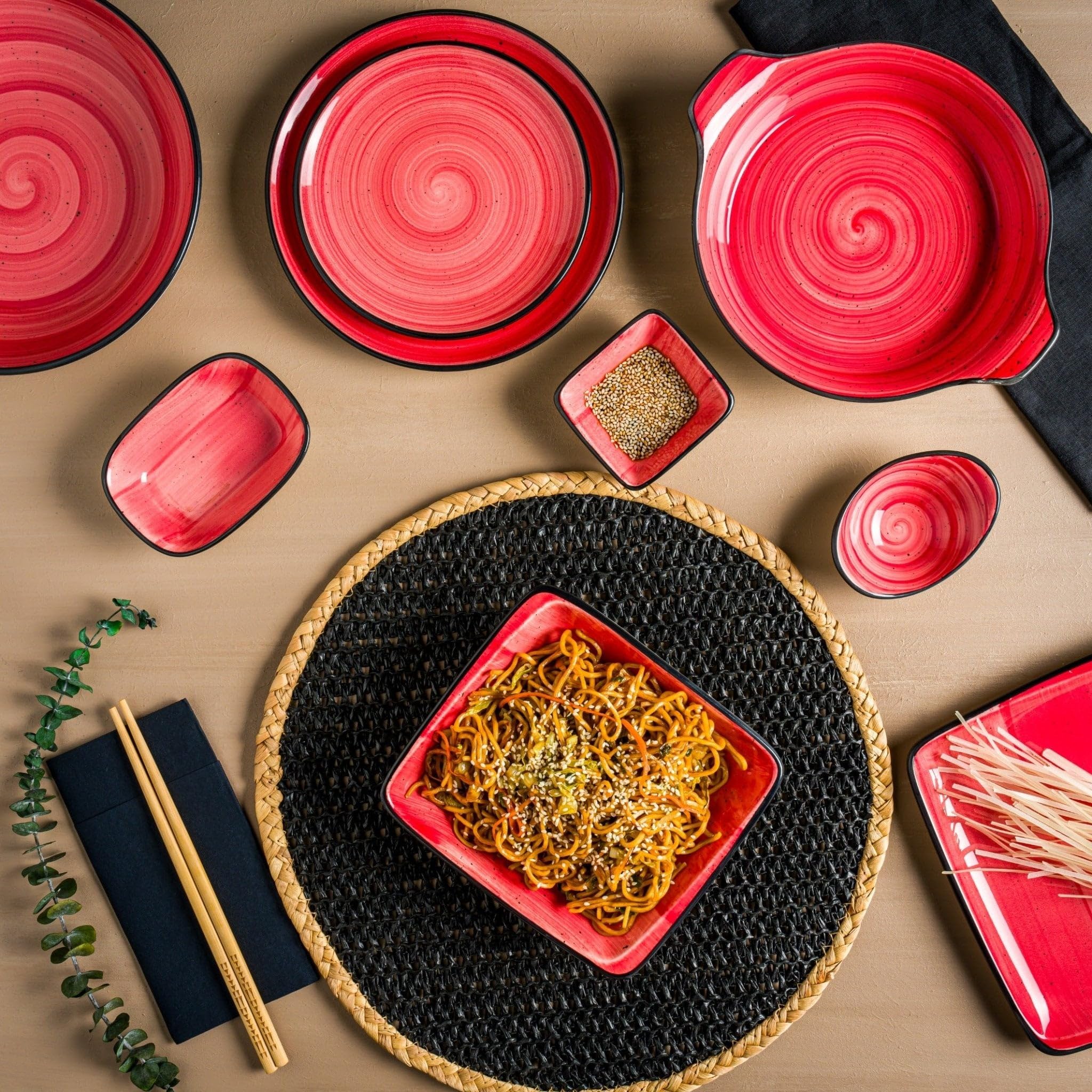 Bonna Dessert Plates - Aura Passion - Porcelain - 19cm - Set of 6