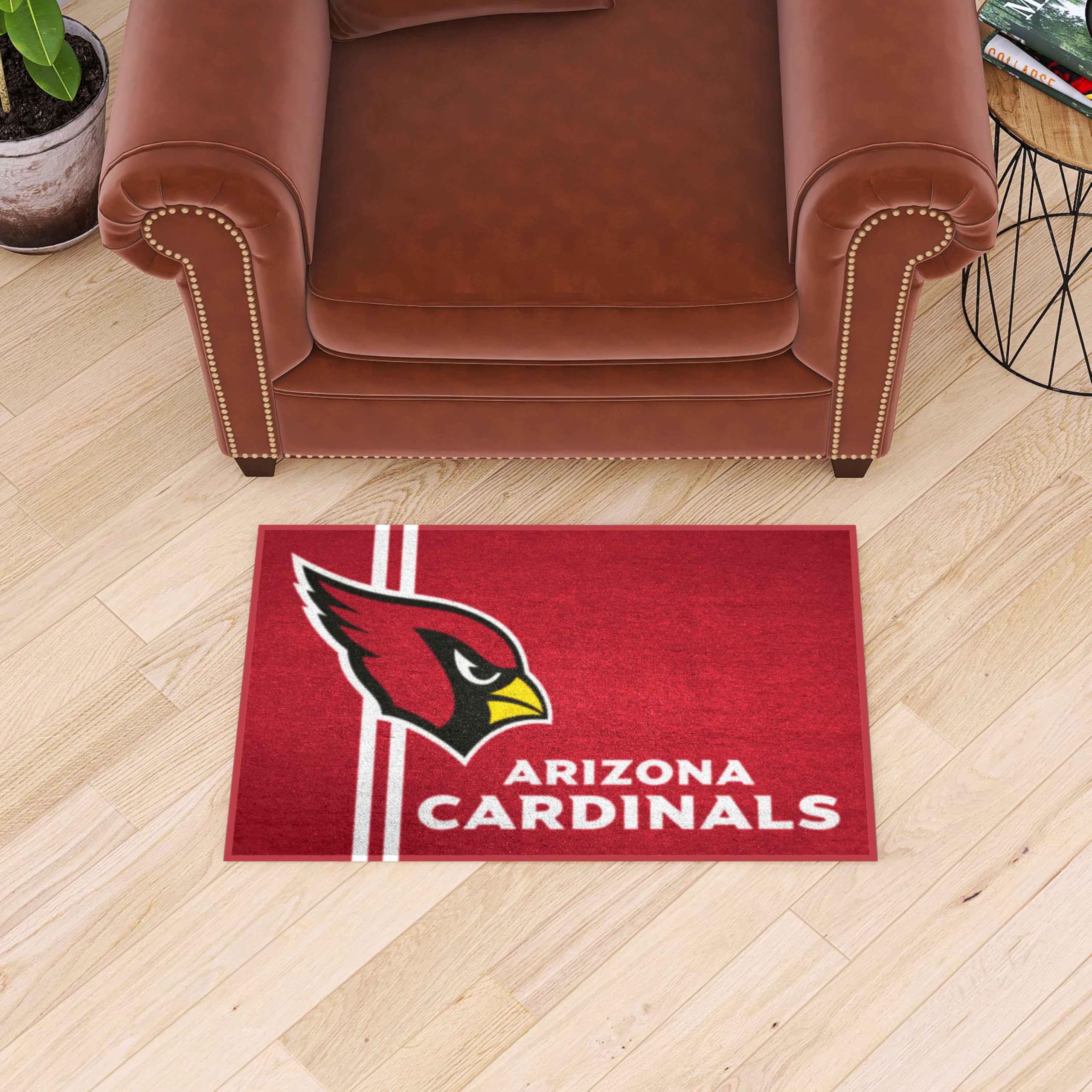 FANMATS 8253 Arizona Cardinals Starter Mat Accent Rug - 19in. x 30in. | Sports Fan Home Decor Rug and Tailgating Mat Uniform Design