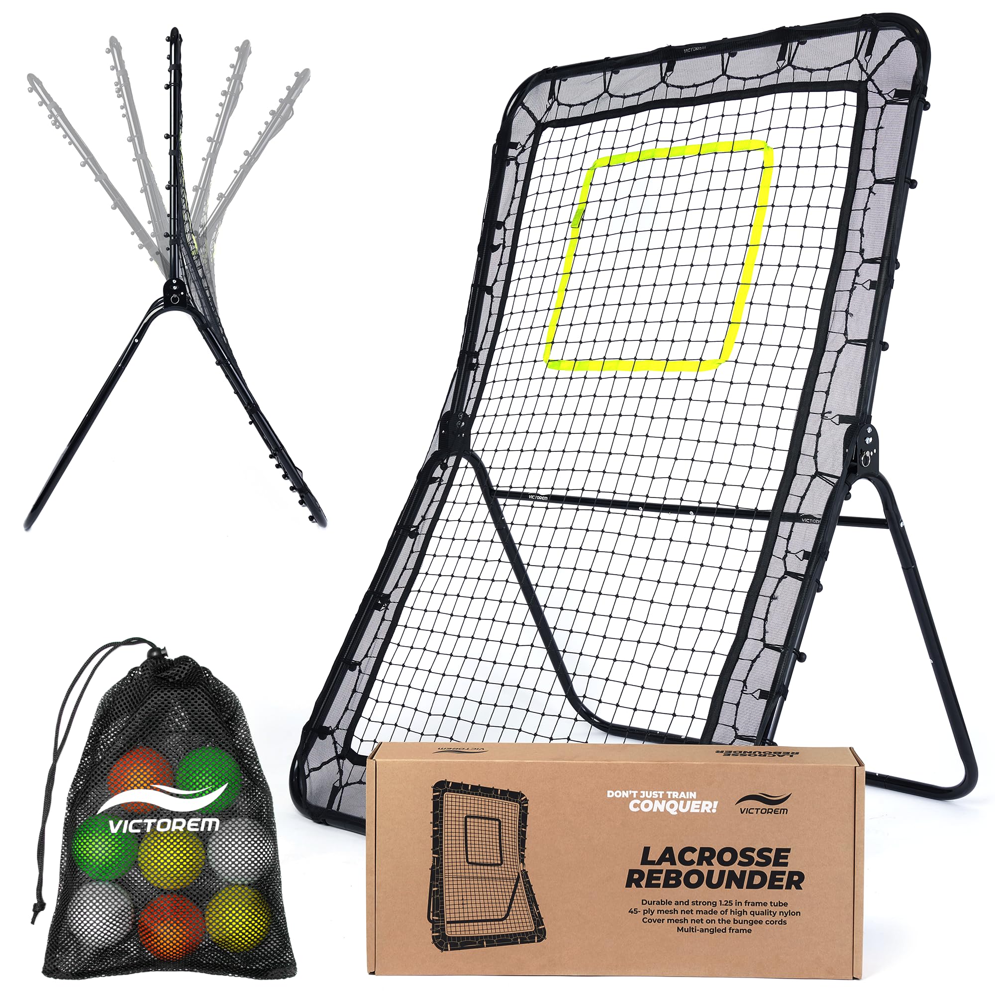Lacrosse Rebounder for Backyard 6x4 Ft. Lacrosse Bounce Back Net