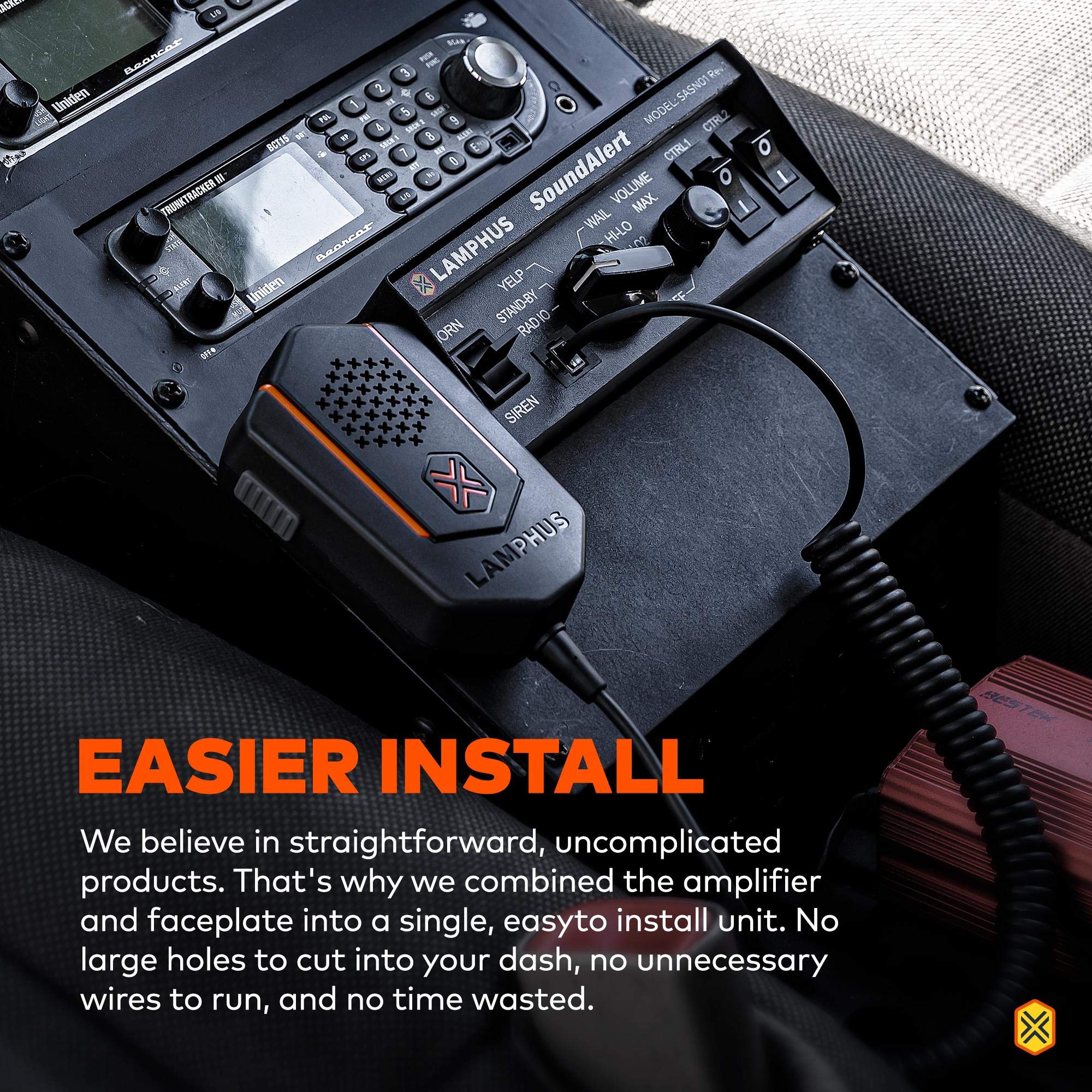 SoundAlert 100W Emergency Police Siren Amplifier [2 x 16A Switch