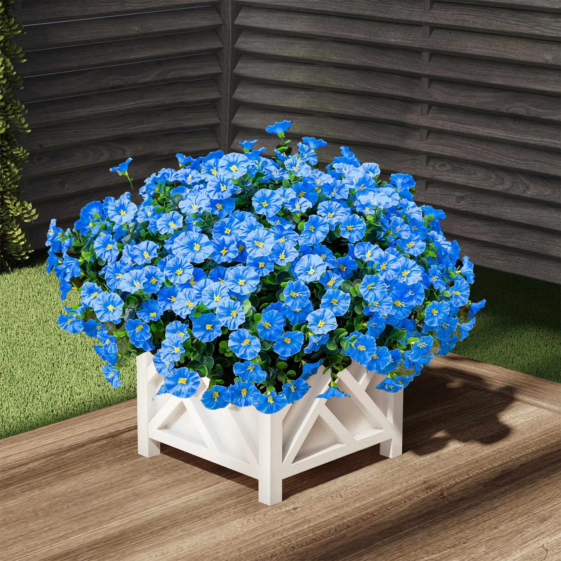 Amazon.com: Artificial Outdoor Flowers 16 Bundles Fake Morning