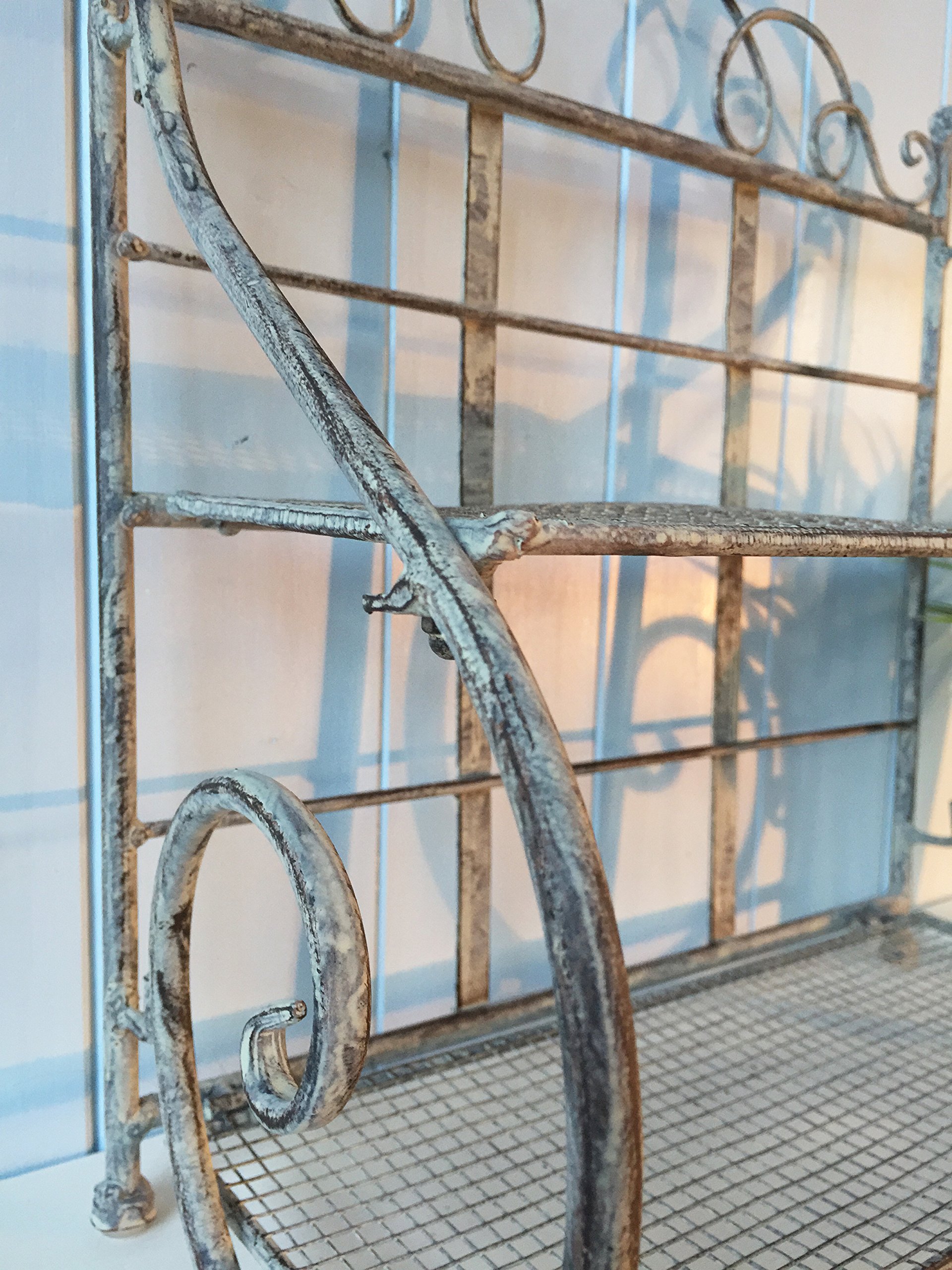 Vintage Style Metal Kitchen Shelf Rack : Amazon.co.uk: Home & Kitchen