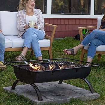 Amazon.com : Sunnydaze 36-Inch Northland Steel Outdoor Fire Pit