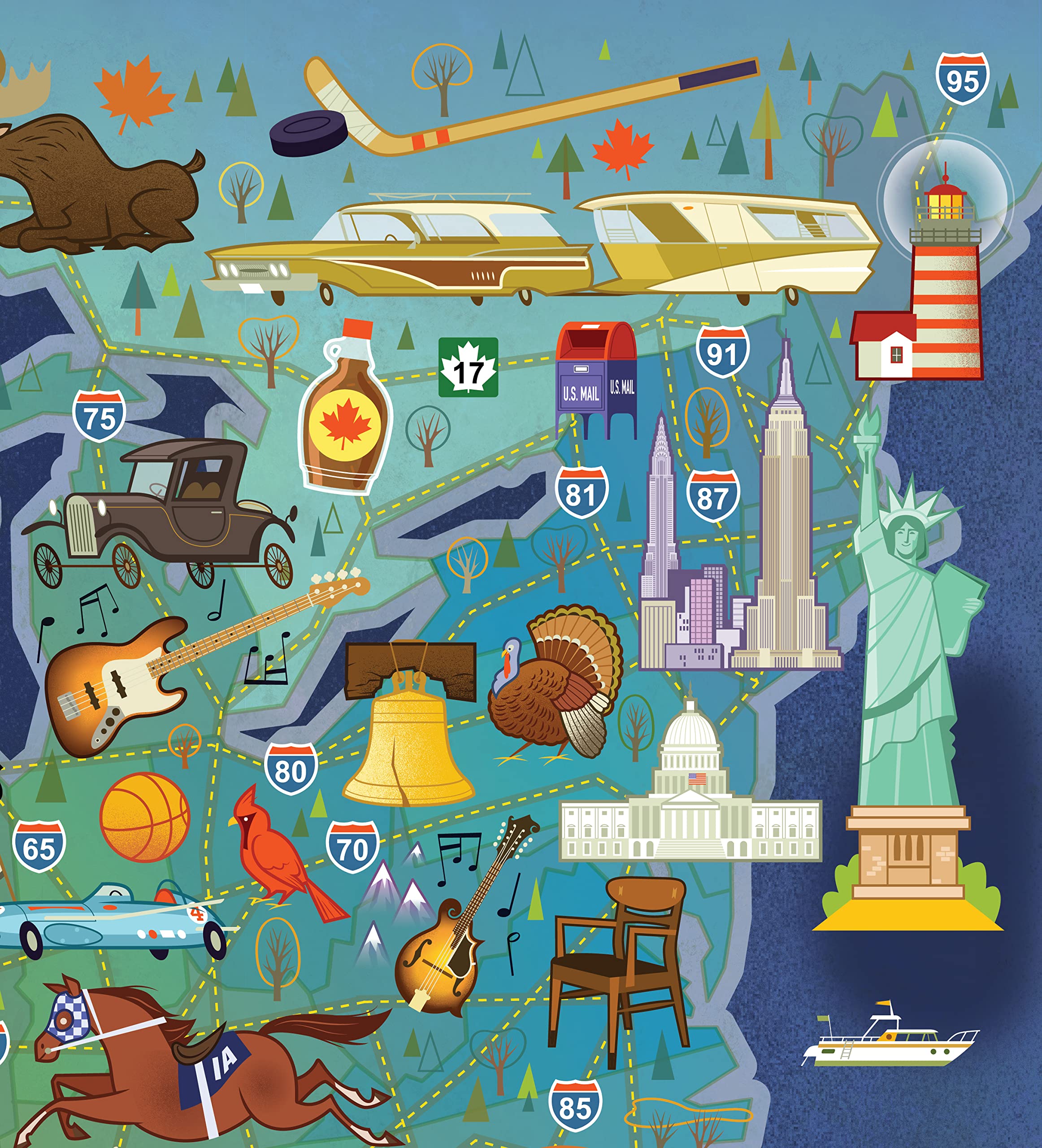 1000 Piece Puzzle (American Road Trip), Jigsaw Puzzles - Amazon Canada
