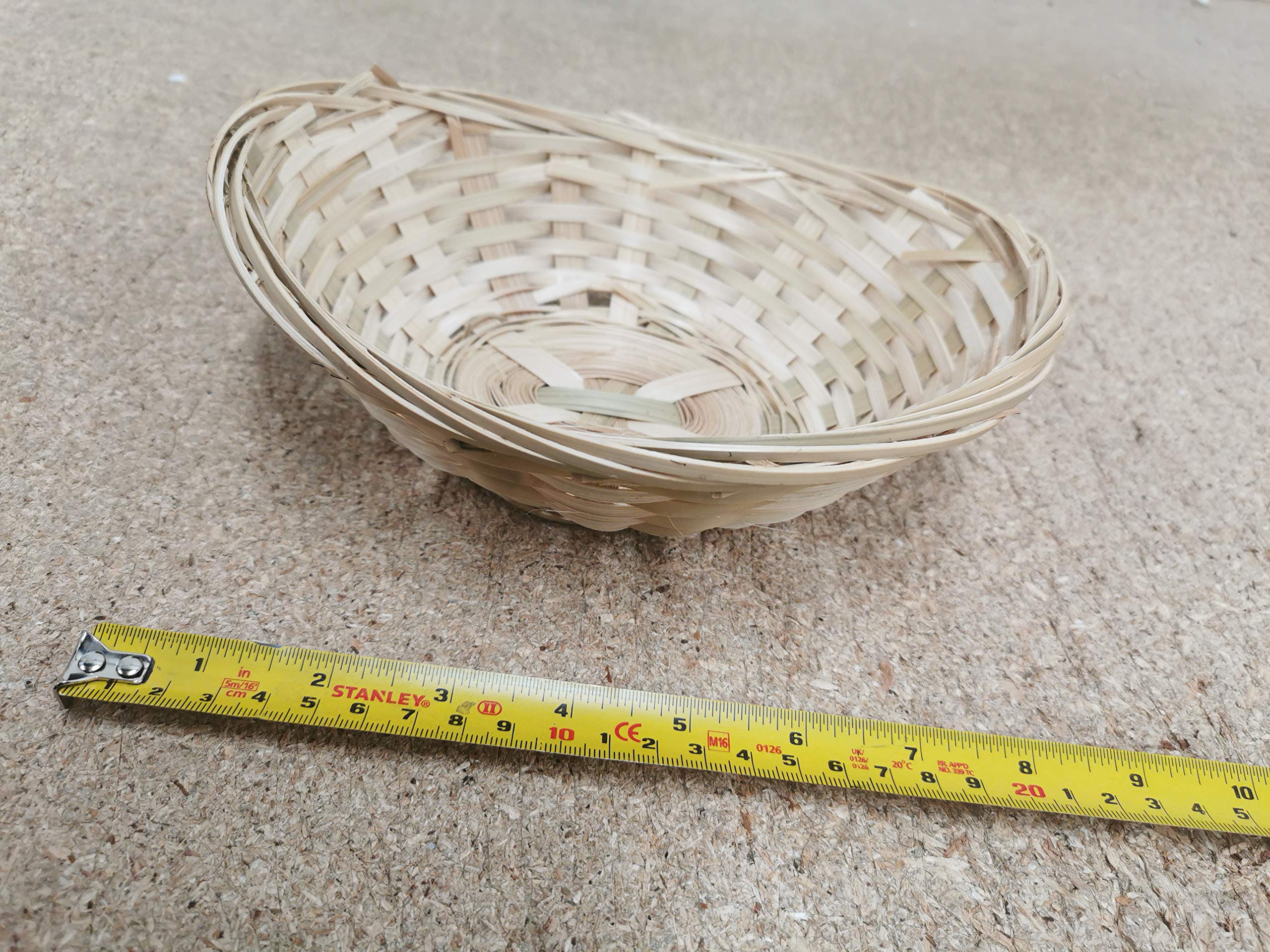 Bol à Fruits Vintage En Osier Tissé Et Métal - Panier Bohème Pour Déco Rétro