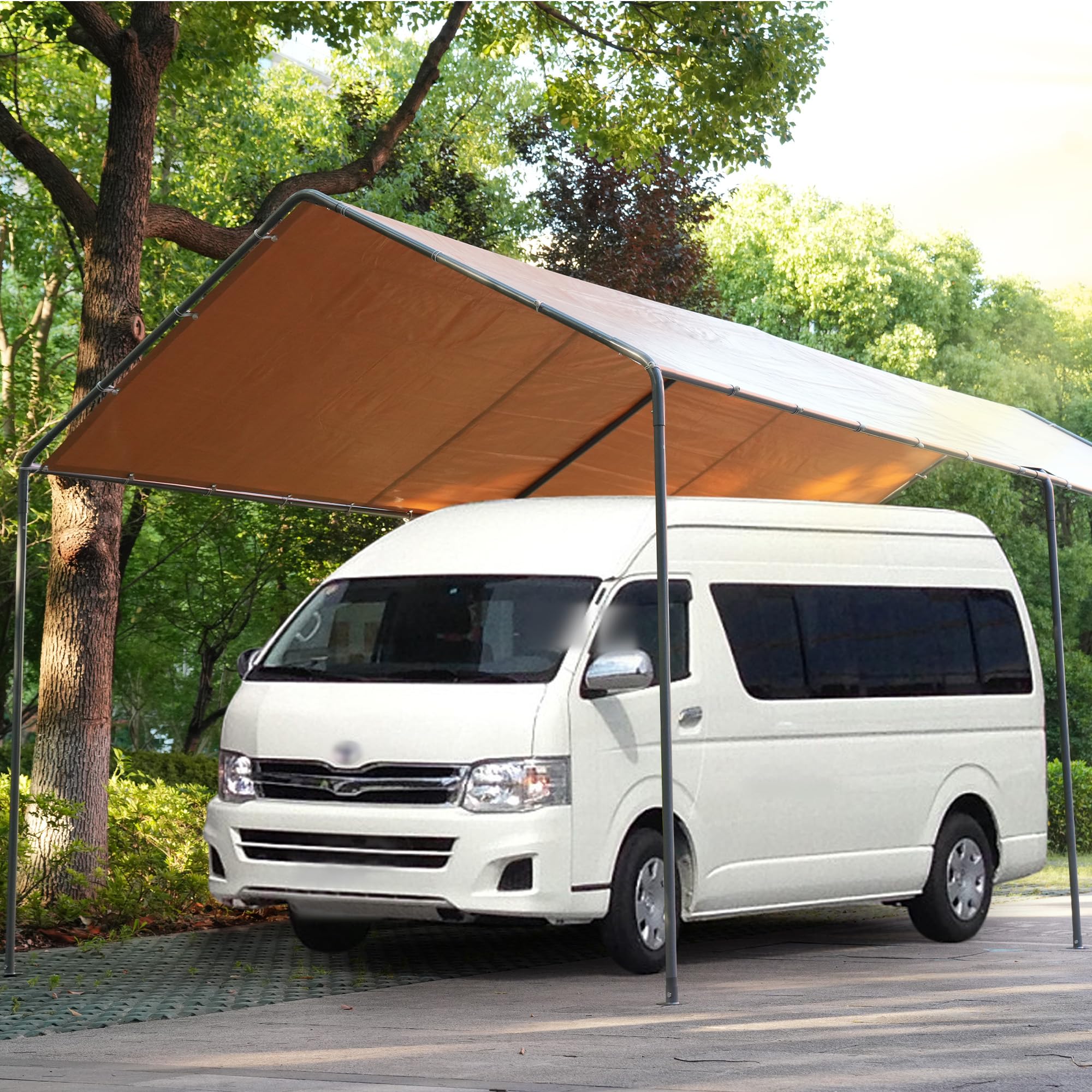 Amazon | 簡易ガレージ ガレージテント 3x6m 車庫 カーポート 大型