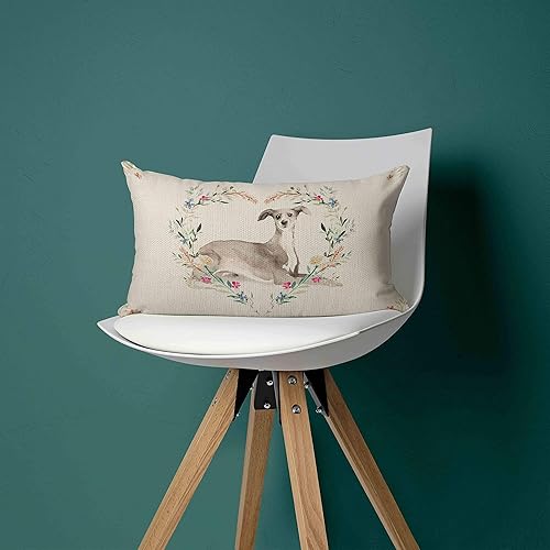 Miniatura 3 de Fundas de almohada Greyhound de 18 x 18 pulgadas, regalos de galgo, regalos de galgos italianos, almohada de galgo, reservado para la almohada de