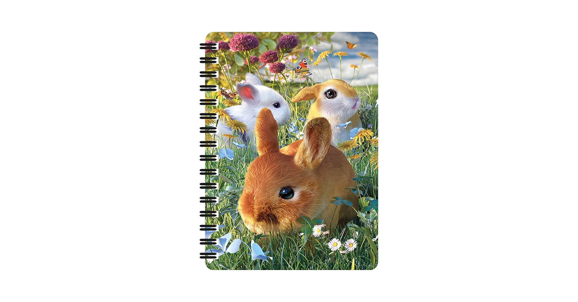 3D LiveLife Jotter - Bunnies from Deluxebase. Lenticular 3D