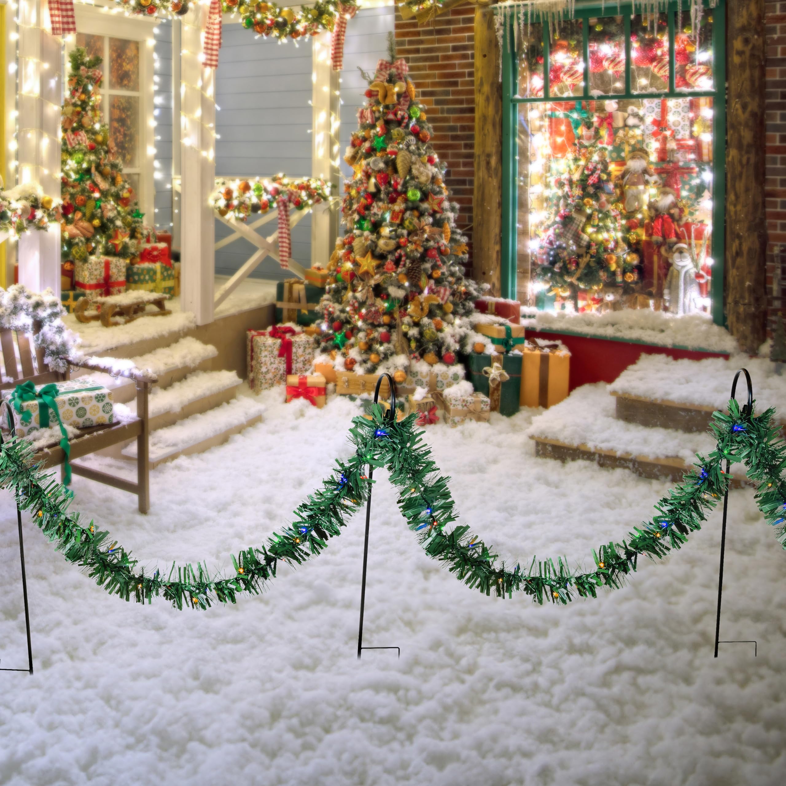 Amazon.com: Kurt Adler 24 ft Pre-Lit Pathway Garland – 200 LED