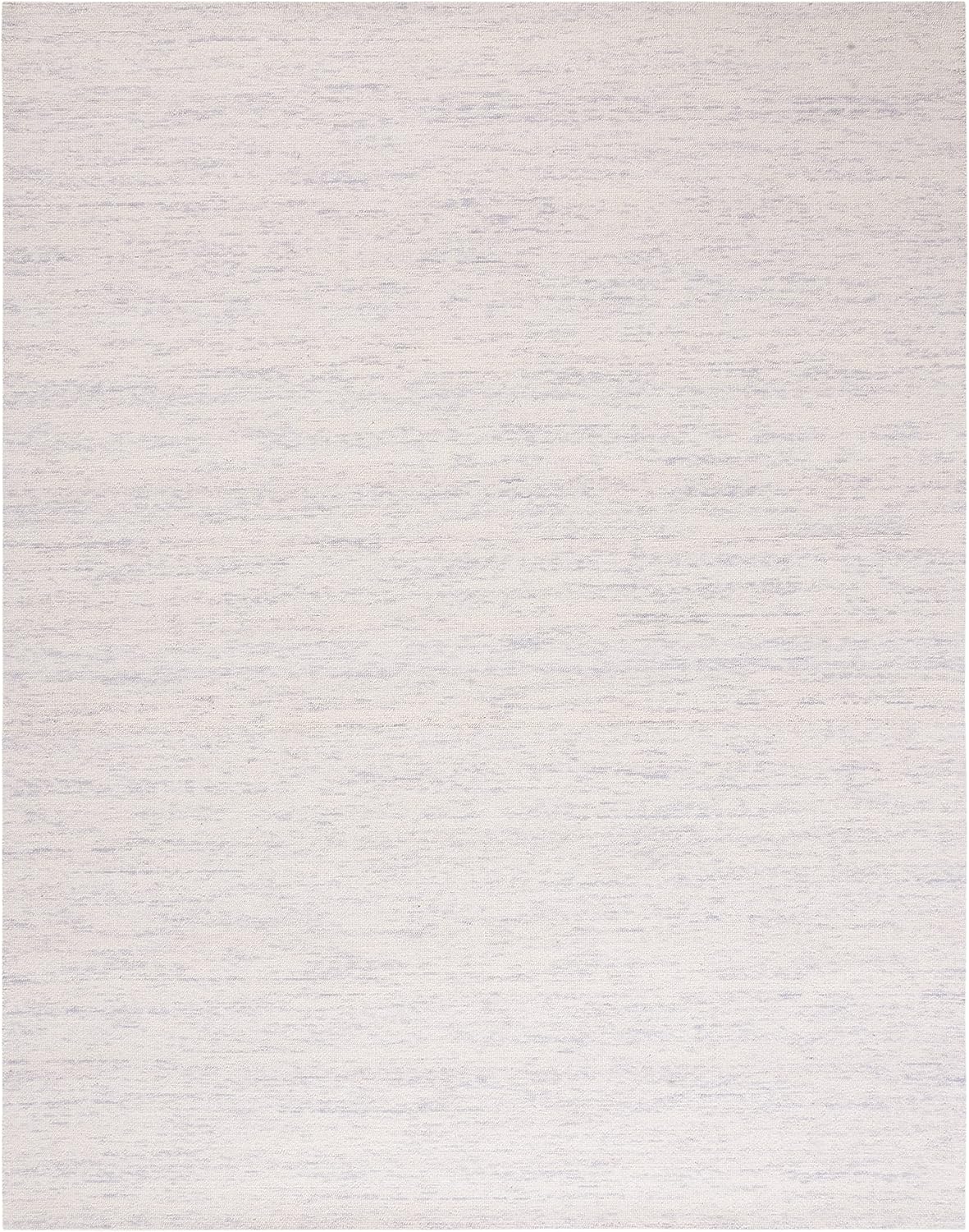 Gray Hand-Knotted Wool 8' x 10' Rectangular Rug