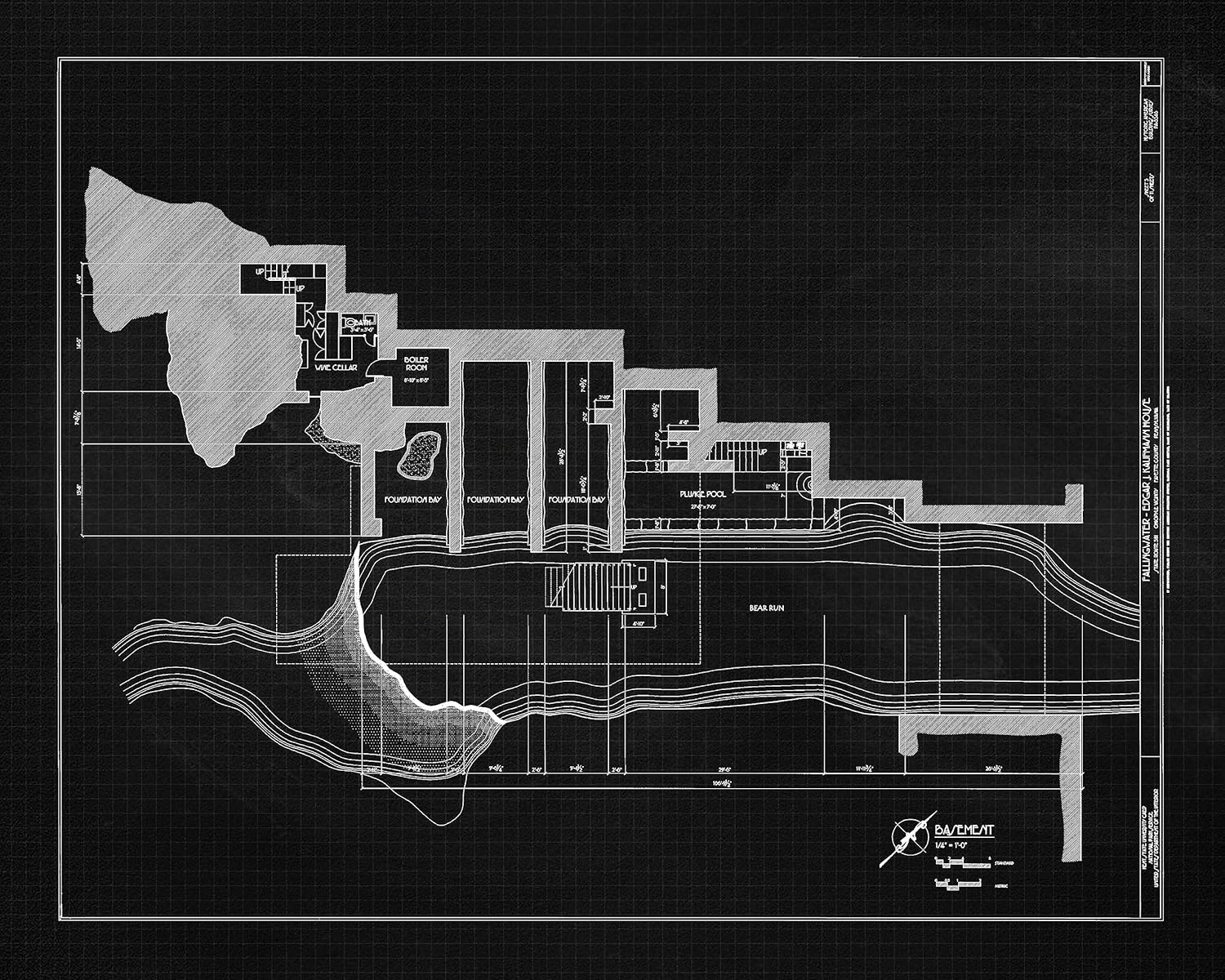 Classic Architecture Prints, 6 (8x10) Unframed Photos, Wall Art Decor Gift for Home Office Drafting Studio Lounge Student Teacher Coach Fallingwater Design Frank Lloyd Wright House Construction Fans