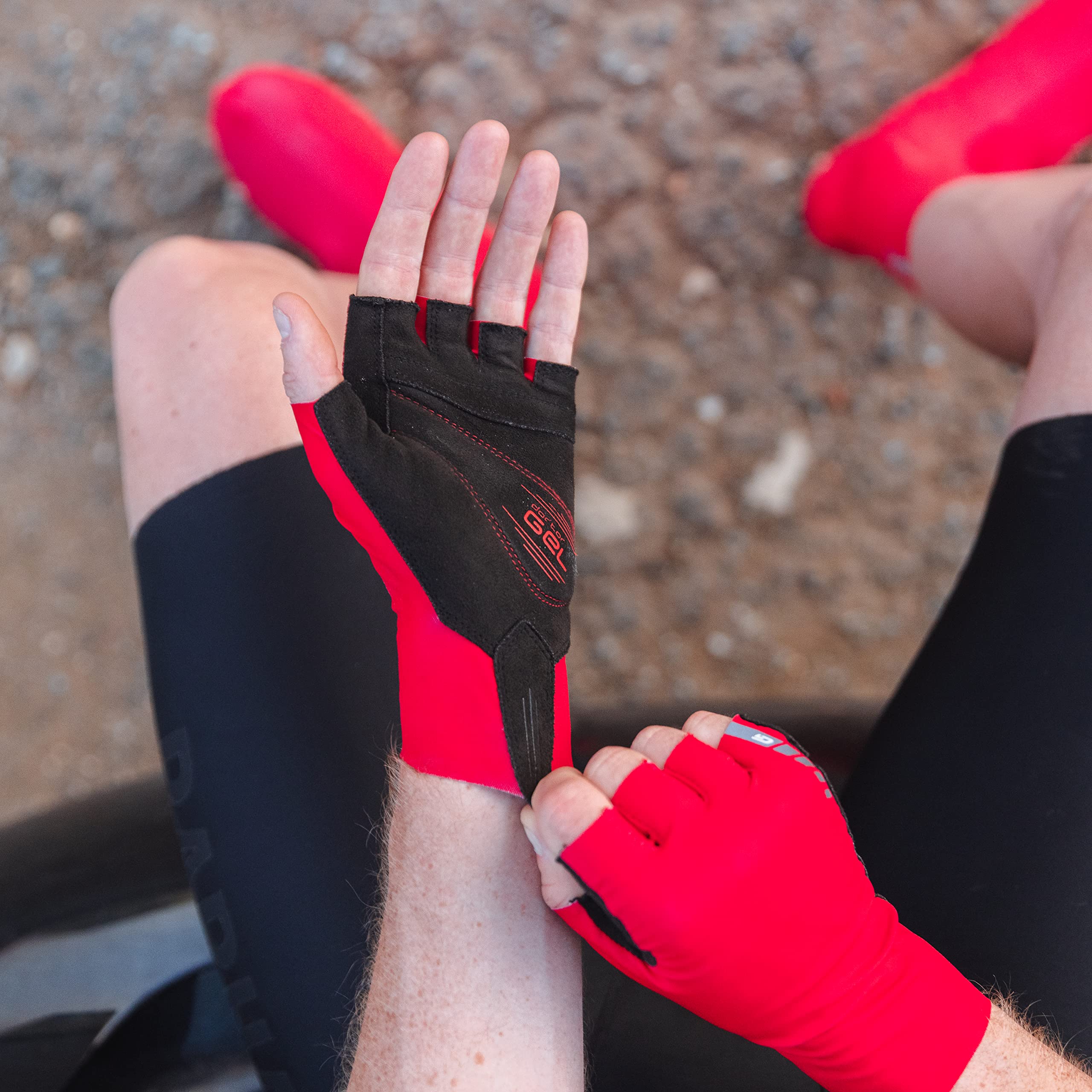 GripGrab Gripgrab Guantes de Ciclismo Cortos Aero TT Profesional Competición Acolchado 2mm Doctorgel Road MTB Cx Contrarreloj - Guantes Cortos Ciclismo Unisex Adulto