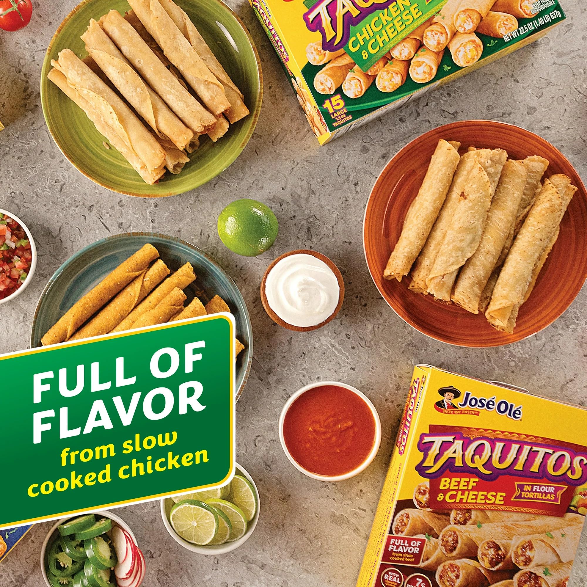 Jose Ole Chicken Taquitos Frozen Box 22 5 Oz — view 6
