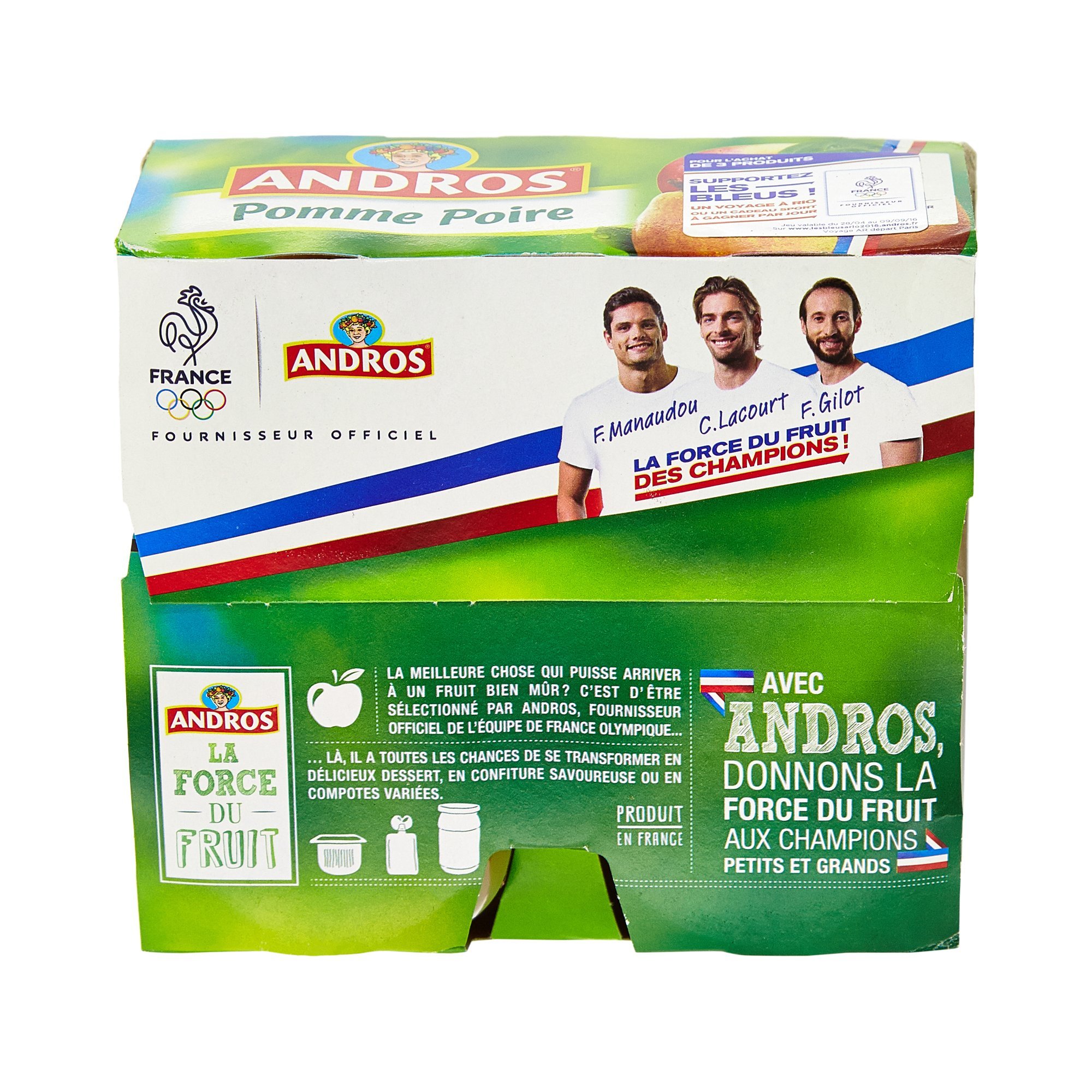 Andros Pomme Poire 4 x 100 g