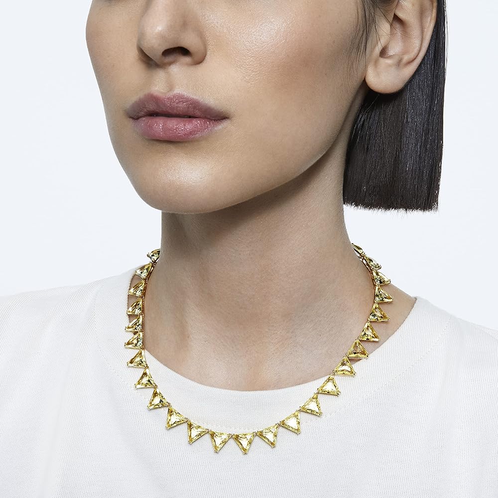 関送込 OHTNYC GOLD SPIKE NECKLACE WITH SWAROVSKI CRYSTAL GOLD SPIKE NECKLACE WITH SWAROVSKI CRYSTAL – OHTNYC