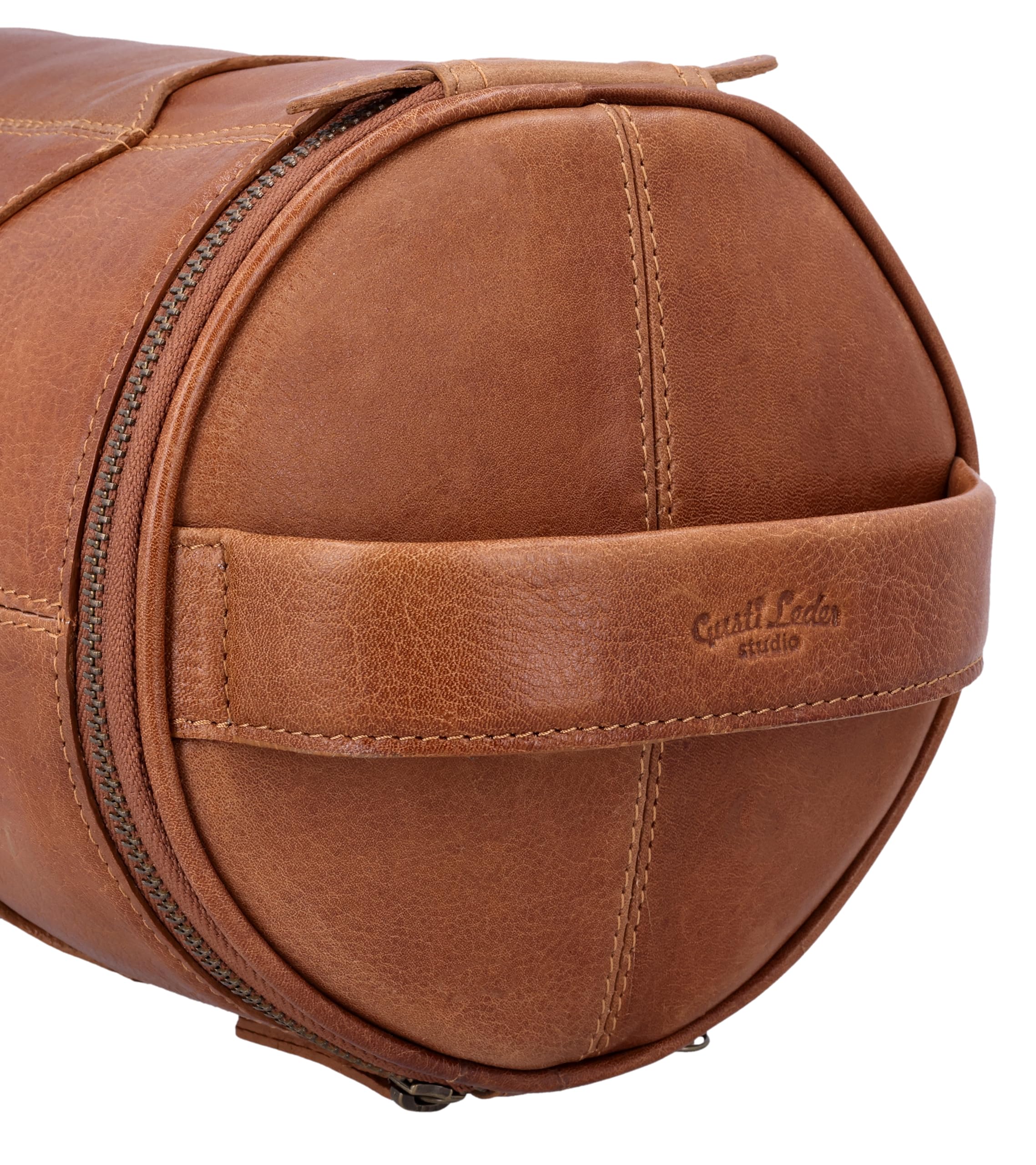Gusti Leder Friseurtasche Corvin - Friseurbedarf Ledertasche Werkzeugtasche Damen Herren Braun Leder