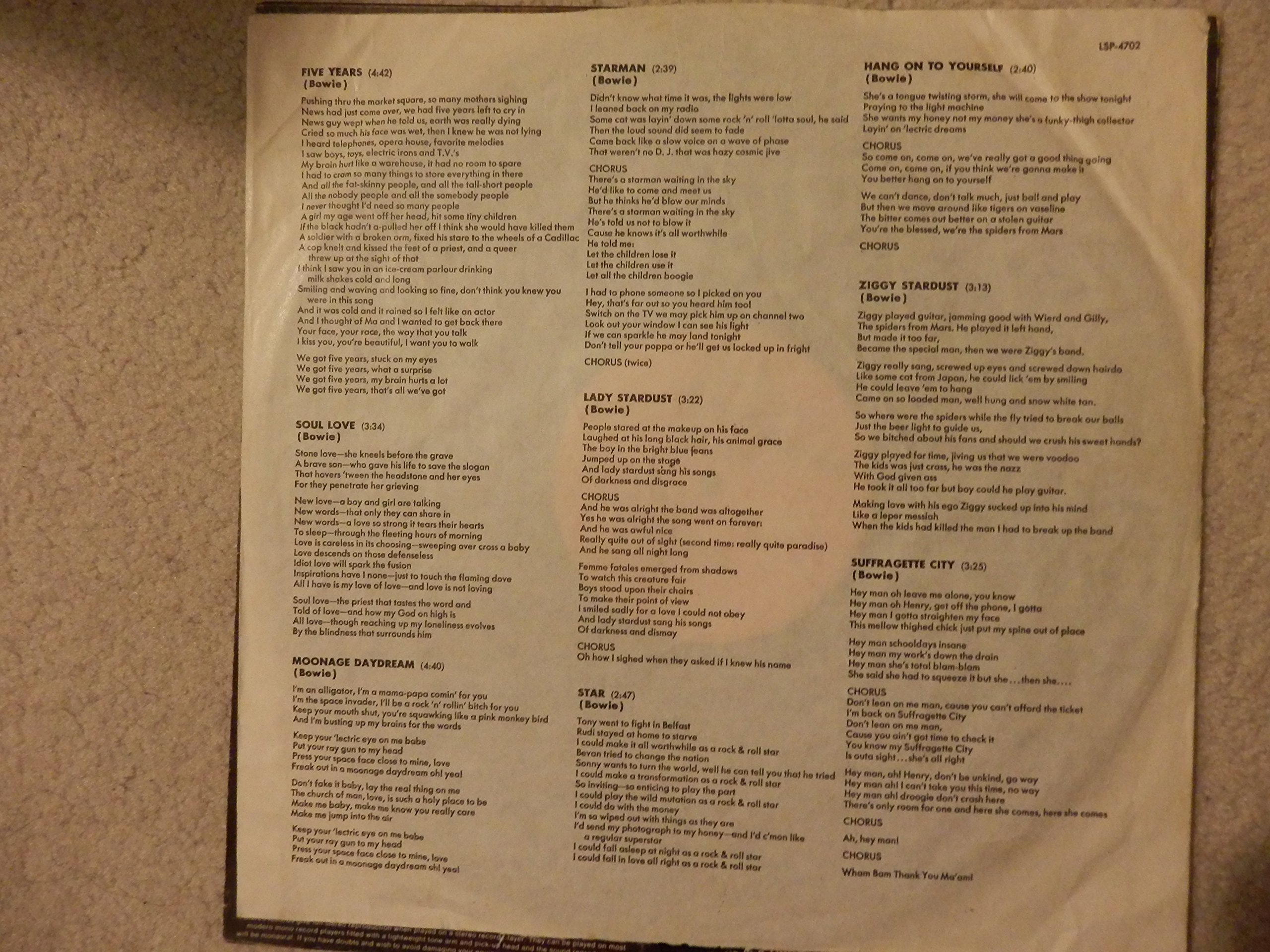 The Rise and Fall of Ziggy Stardust & the Spiders from Mars [VINYL]