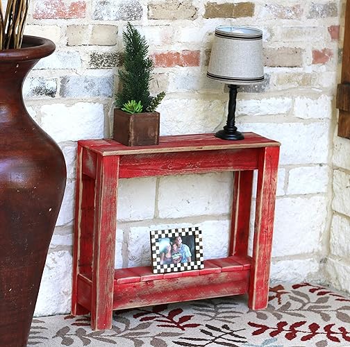 Red Accent Table Handmade Products
