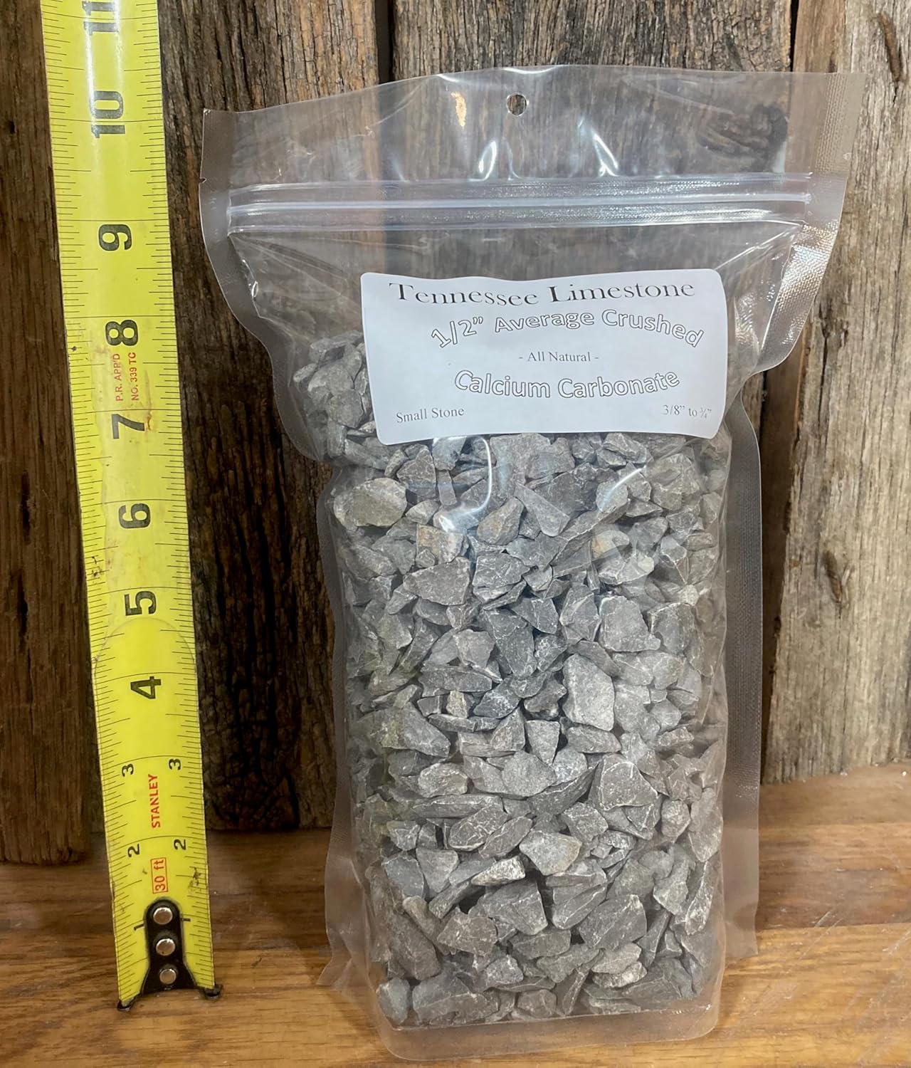 5lb Tennessee Limestone Sedimentary Rock – Small 1/2" Crushed Average - All Natural Calcium Carbonate for Science Classroom, Aquarium, Plant Bedding Landscape (5 Pound)