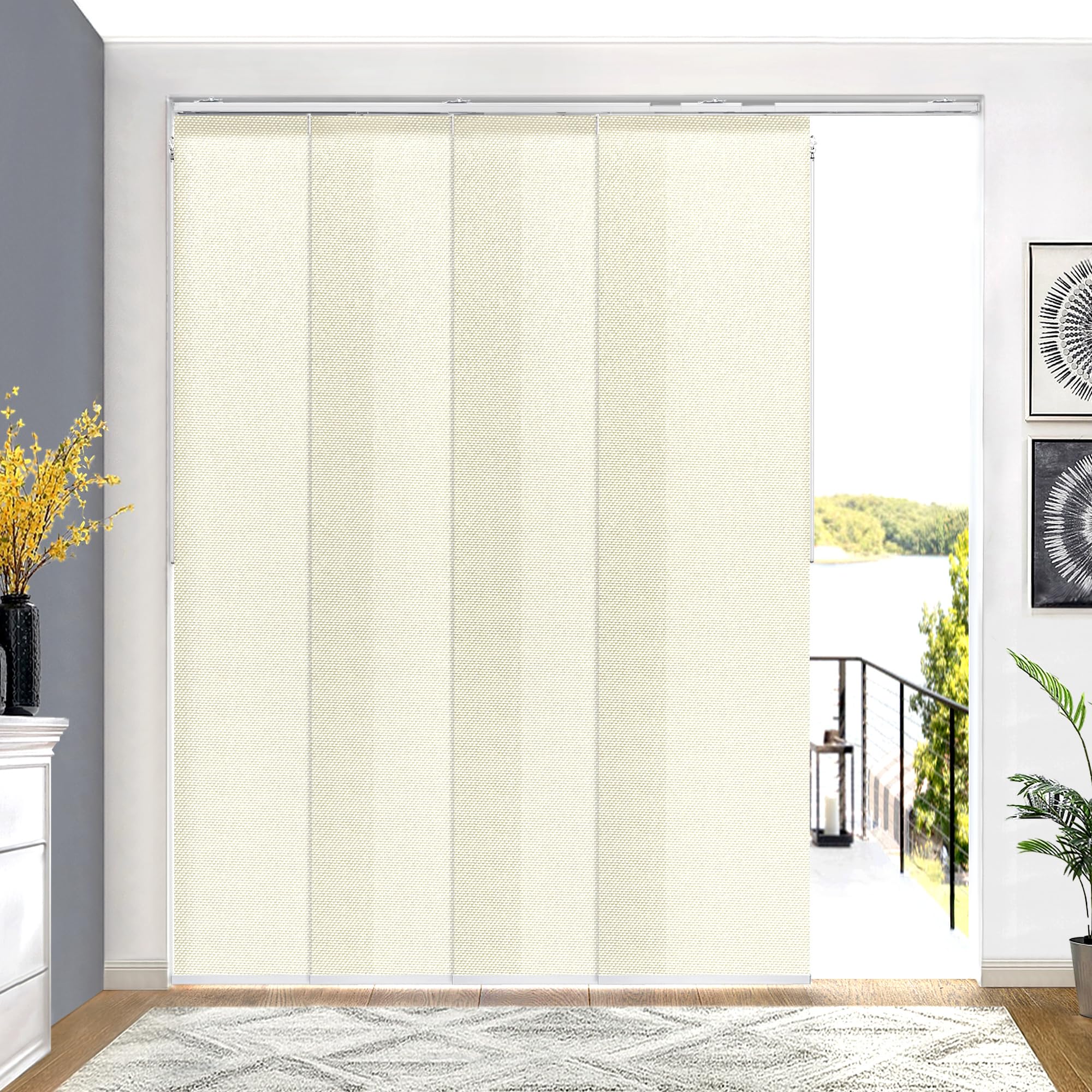 Amazon.com: Lazblinds Adjustable Panel Track Blinds, Light