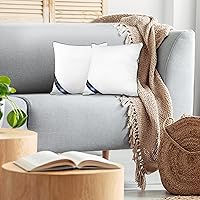 Vista 6 de Utopia Bedding - Relleno de almohadas decorativas (paquete de 2, color blanco), almohadas para sofá, cama y sofá de 12 x 12 pulgadas, relleno