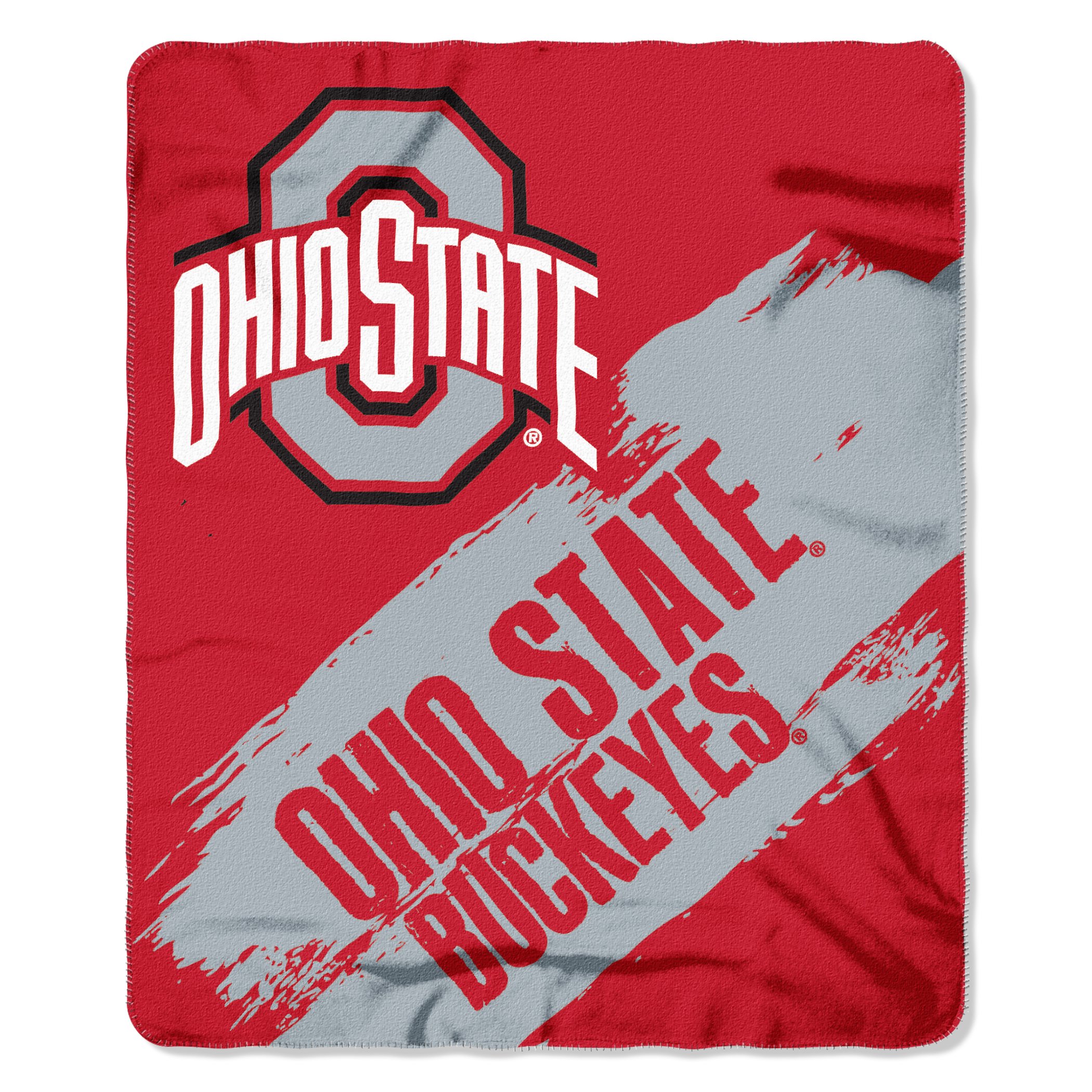 Northwest NCAA Ohio State Buckeyes Unisex-Adult Fleece Throw Blanket, 50" x 60", Painted