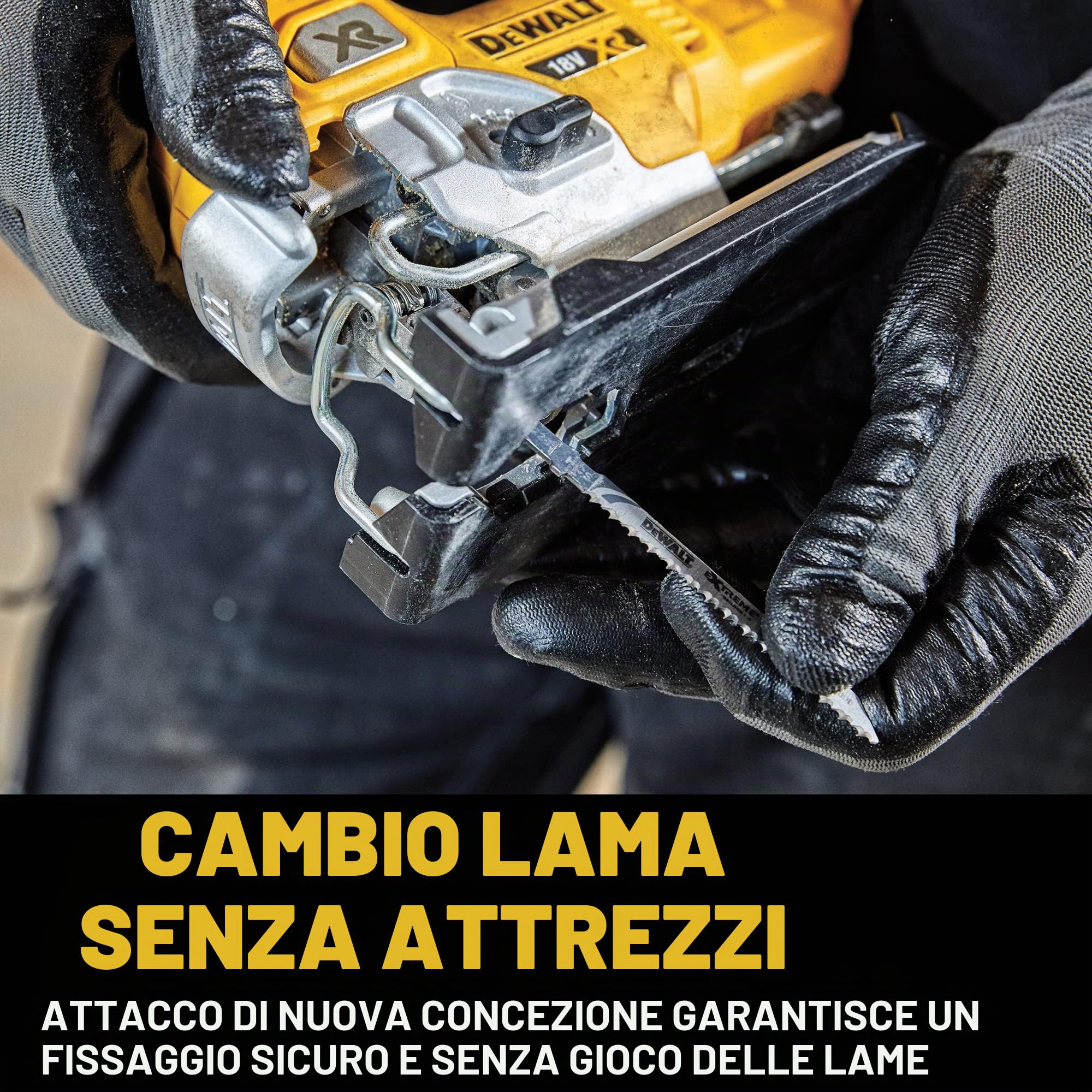 DEWALT Seghetto alternativo 18V Motore BRUSHLESS, DCS334NT-XJ