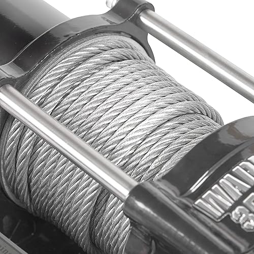 Miniatura 24 de Warrior Winches Ninja 4500 libras – Cabrestante eléctrico de 12 V ATV/UTV con cable de acero, compacto y potente cabrestante ATV de 12 voltios