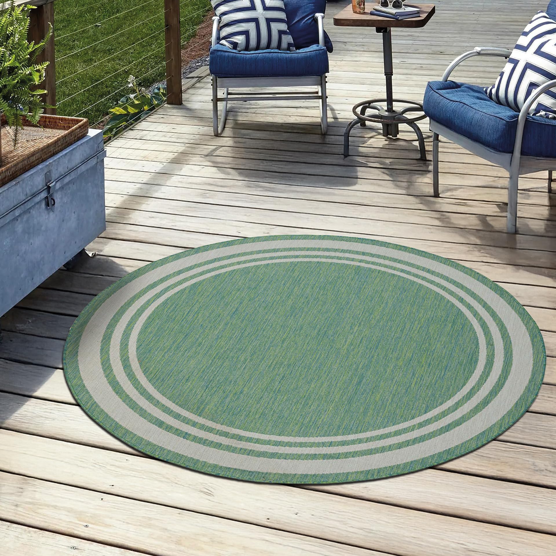 Photo 1 of Keen Home Design 8 ft Round Outdoor Rug