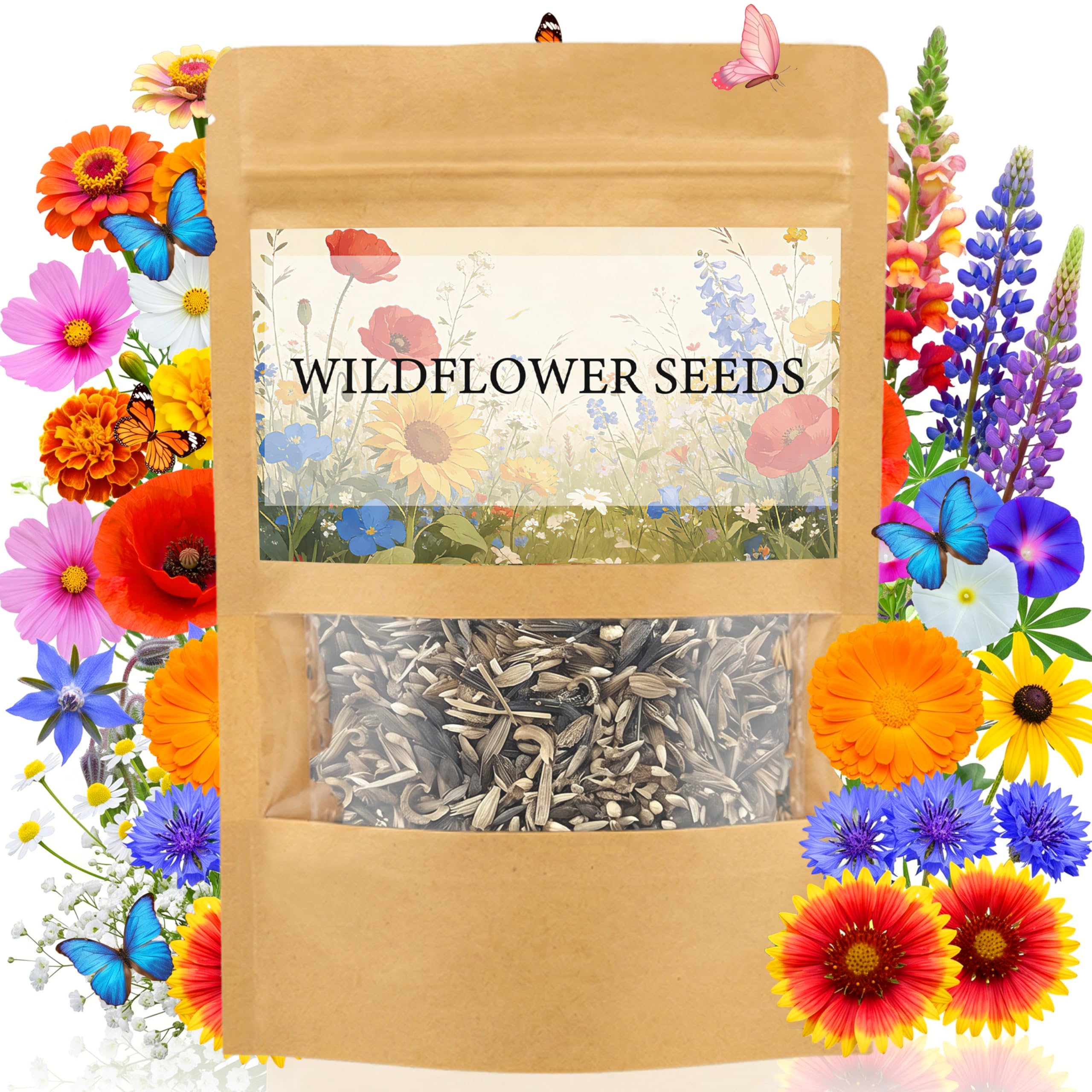 LUOJIBIE Wildflower Seeds Bulk