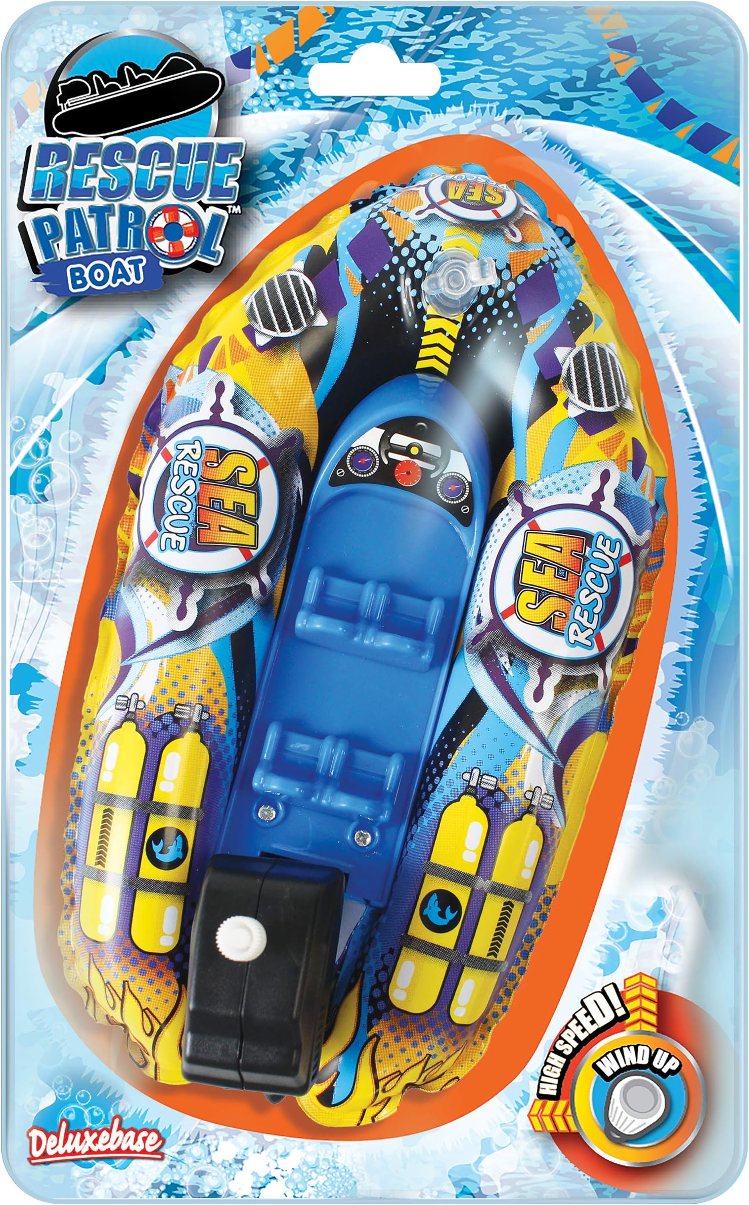 Ocean Sea from Deluxebase, Ocean Animal Bath Toys, Wind-Up Motor Floating Marine Toy Boat, Water Play Set and Interactive Bathtub Fun Gift for Kids Toys.