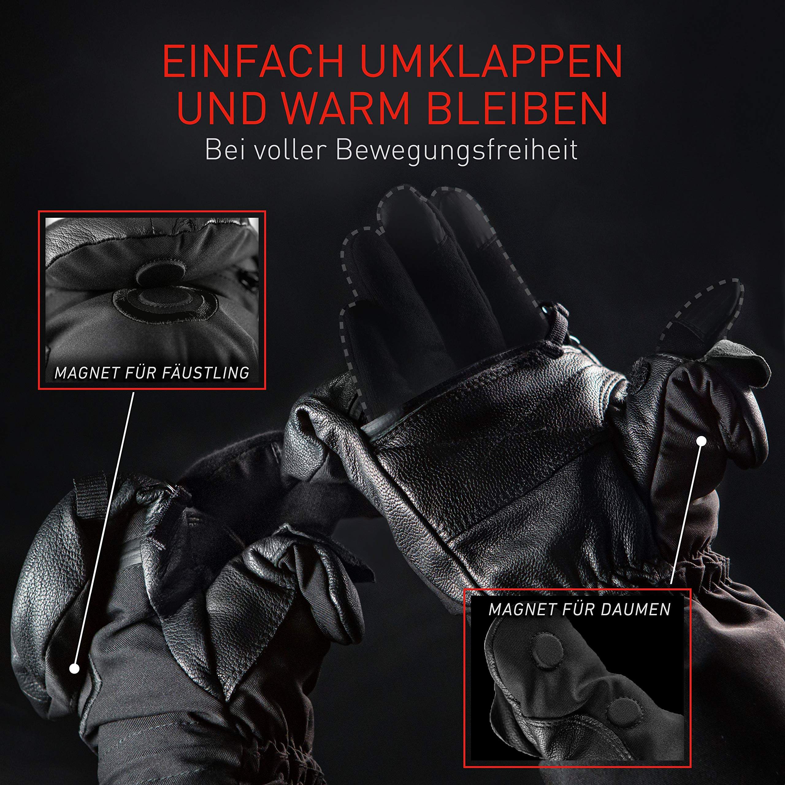 THE HEAT COMPANY シェル ミトン手袋 SHELL FULL LEATHER: 2nd