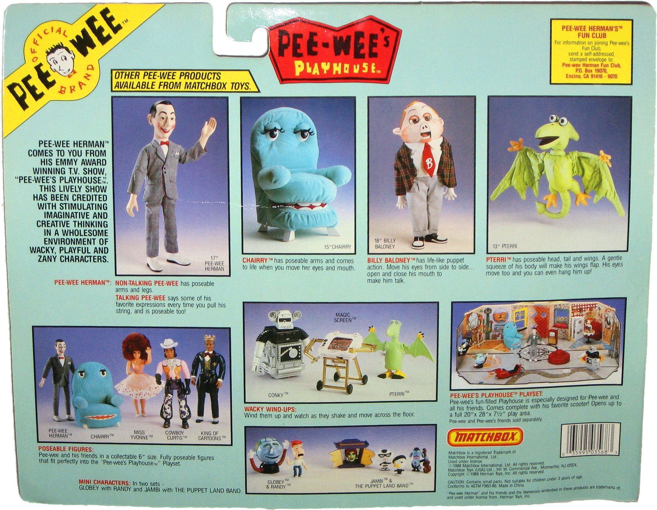 Official Pee-Wee Brand Pee-Wee Herman with his Famous Scooter and