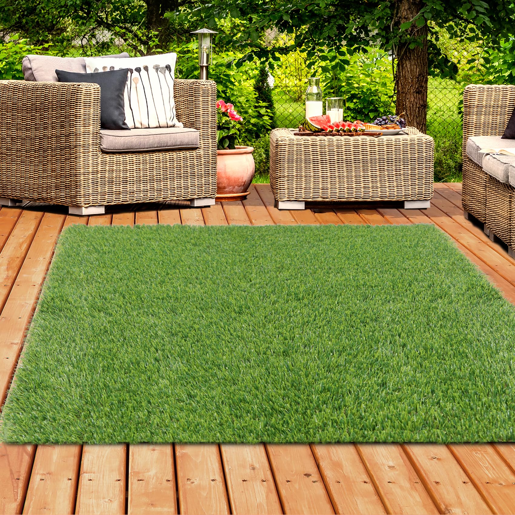 Amazon.com: XLX TURF 7 x 7 FT Artificial Grass Carpet Area Rug