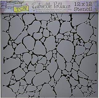 CRAFTERS WORKSHOP Template 12"X12", Organic Matter Mask