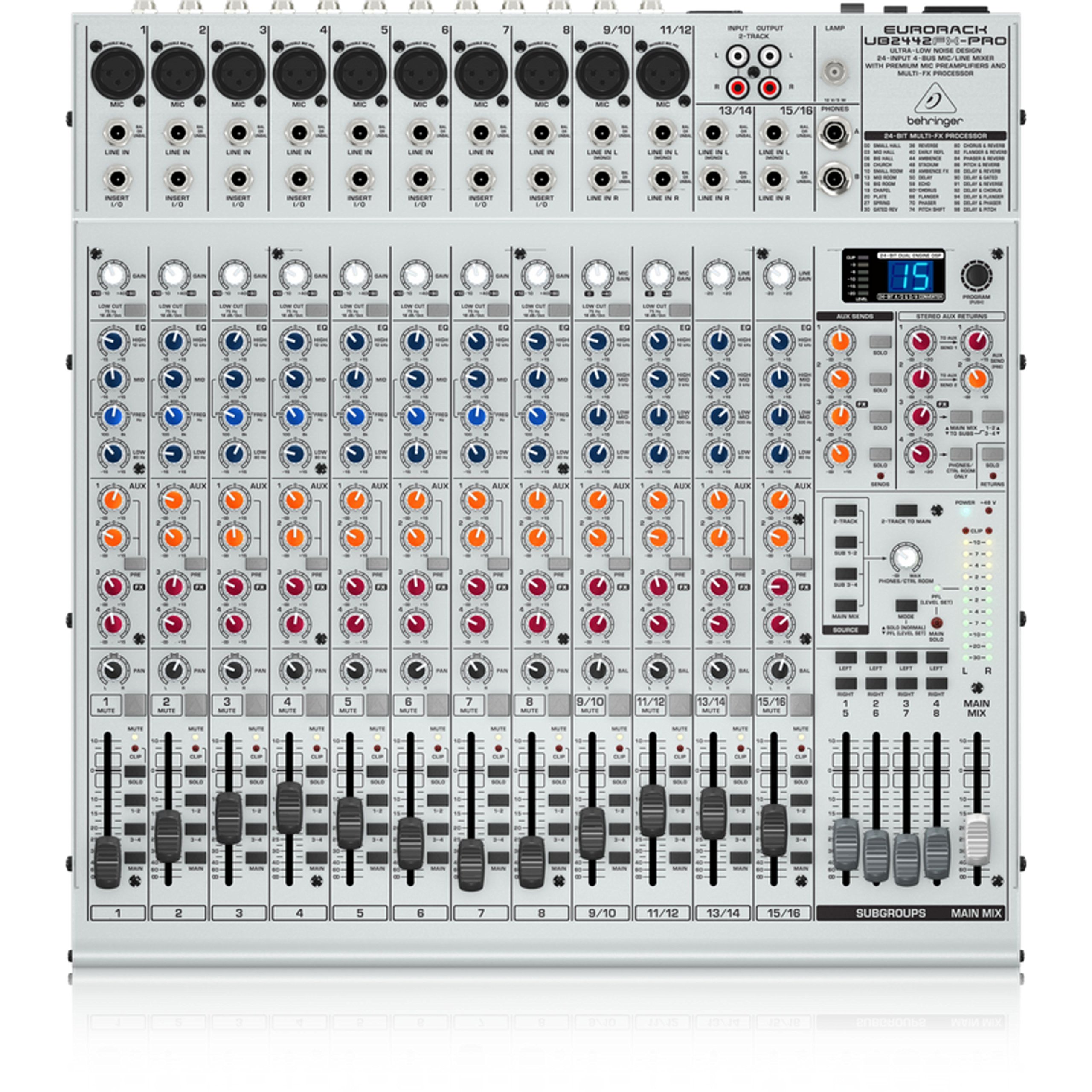 BEHRINGER UB2442FX-PRO 12チャンネル アナログミキサー Amazon.com: Behringer EURORACK UB2442FX-PRO Ultra-Low Noise