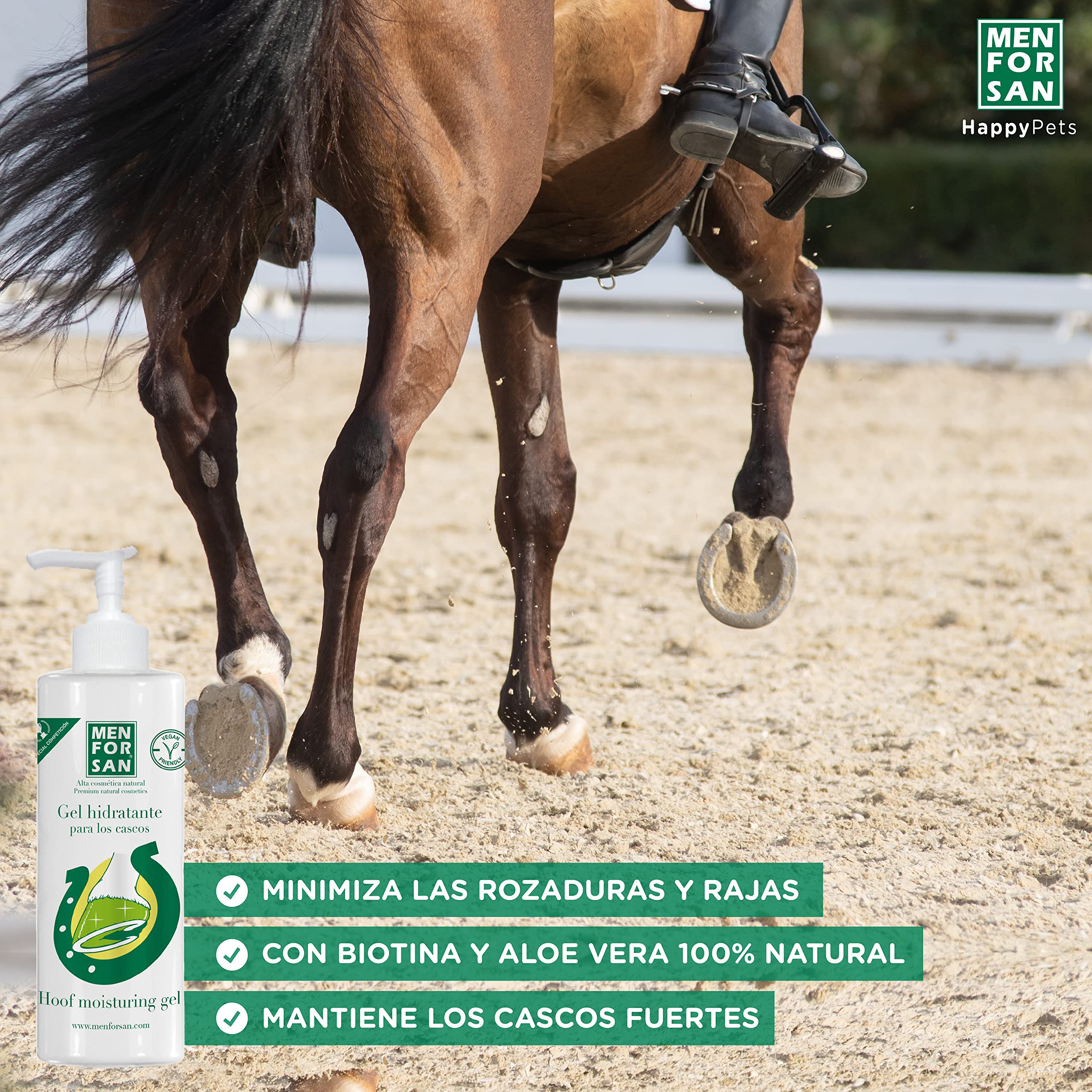 MENFORSAN Gel Hidratante para los Cascos de Caballos - 500ml