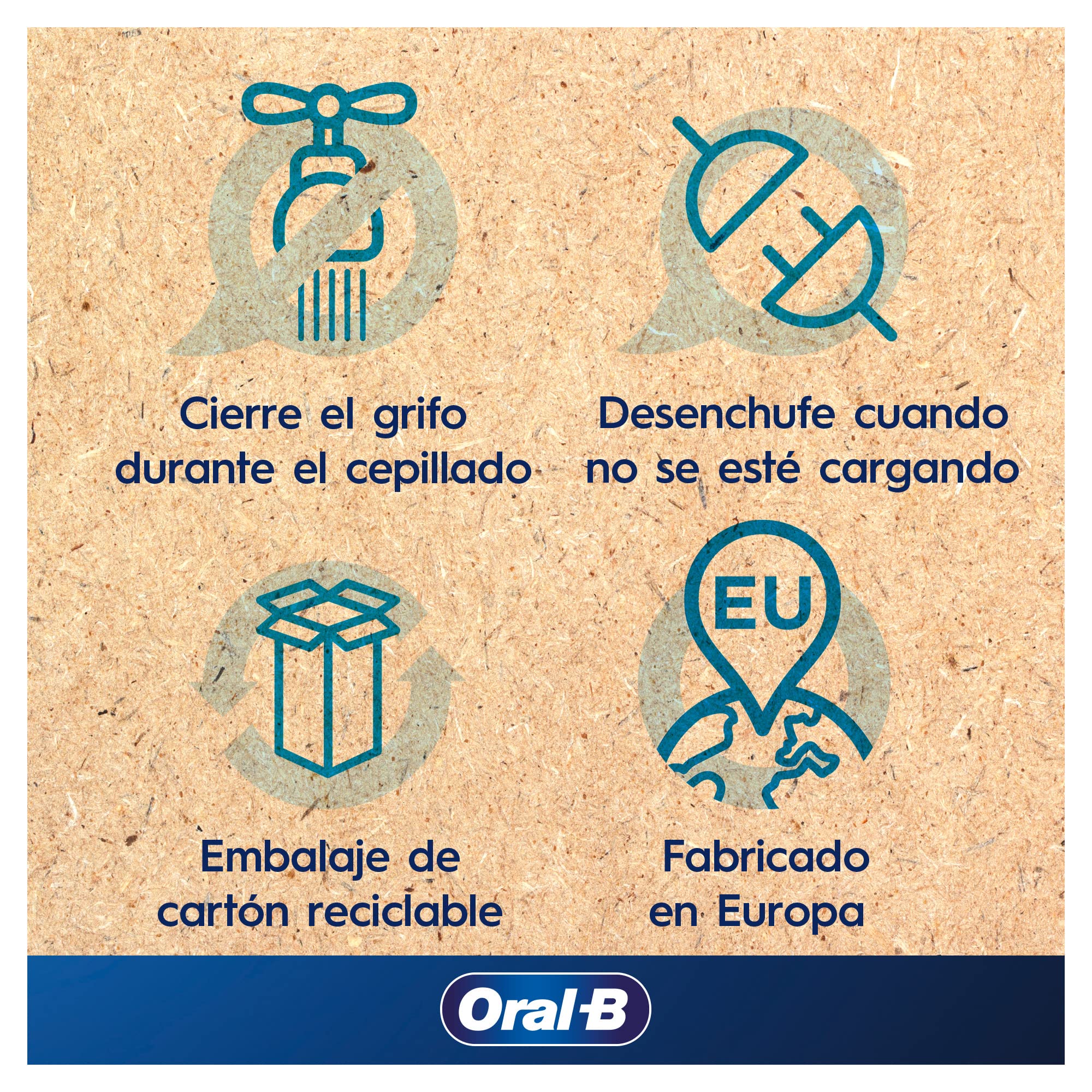 Oral-B Pro 1 750 Cepillo de Dientes Eléctrico 1 Cabezal y Estuche de Viaje, Diseñado Por Braun - Blanco, Regalos Originales